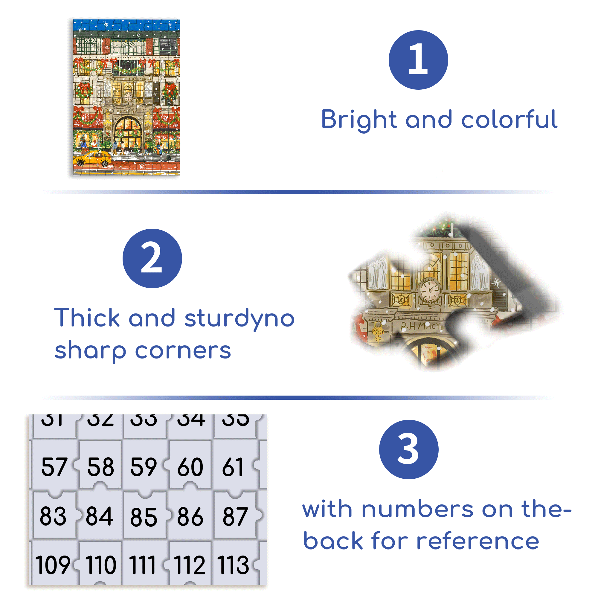 Christmas Lights Up 500pcs/1000pcs Jigsaw Puzzle, Scratch-Resistant, Interactive Family Game & Brain-Boosting DIY Decor, Perfect for Halloween, Christmas & New Year Gifts, Family Puzzle Game