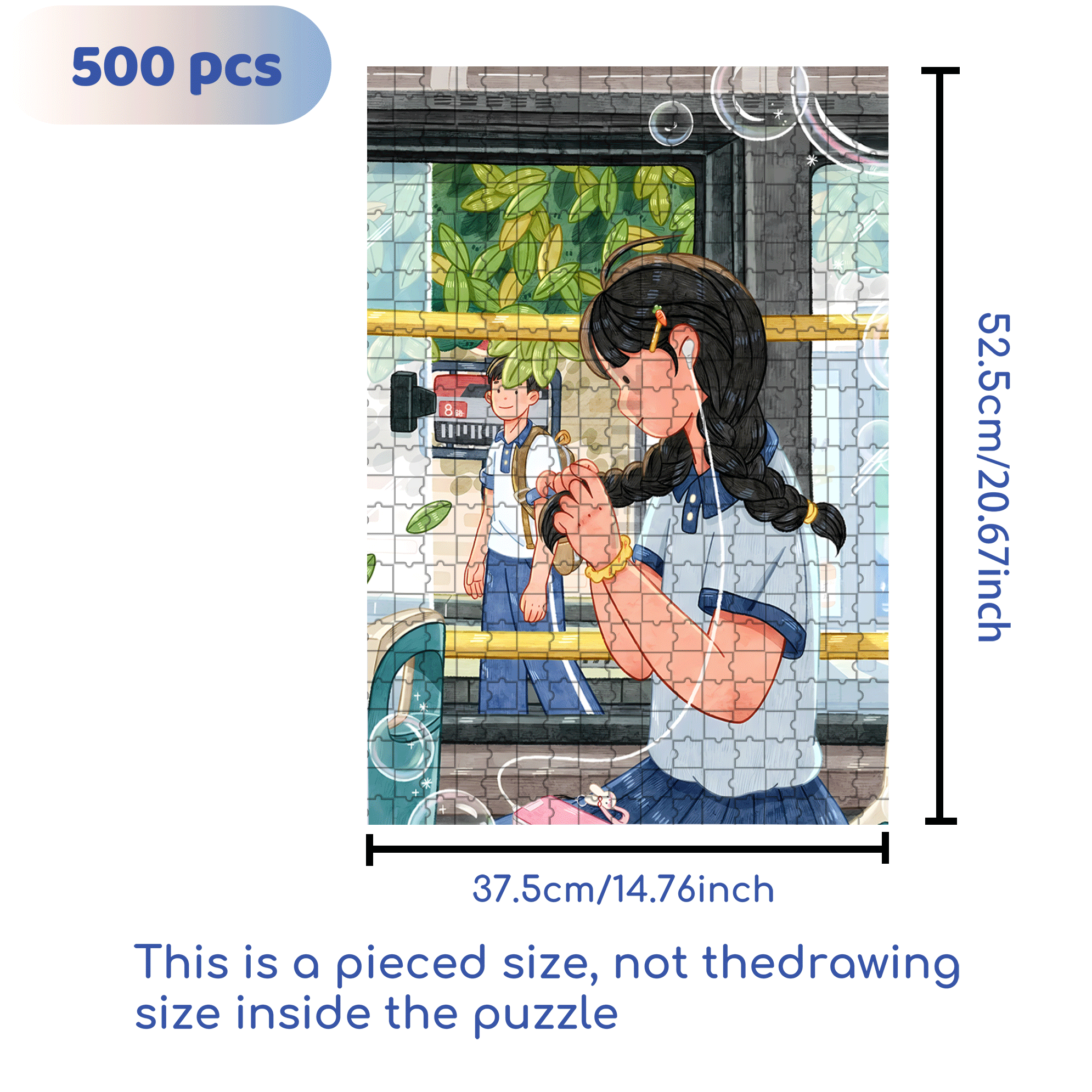 Endless Summer 500pcs/1000pcs Jigsaw Puzzle, Scratch-Resistant, Interactive Family Game & Brain-Boosting DIY Decor, Perfect for Halloween, Christmas & New Year Gifts, Family Puzzle Game