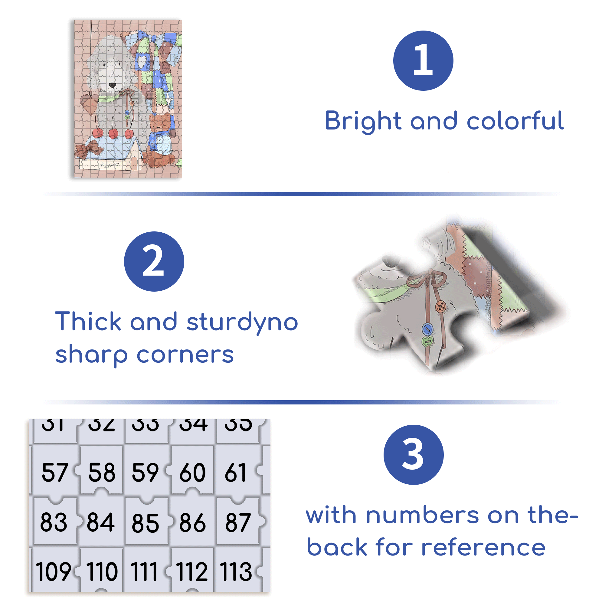 Furry Dog 500pcs/1000pcs Jigsaw Puzzle, Scratch-Resistant, Interactive Family Game & Brain-Boosting DIY Decor, Perfect for Halloween, Christmas & New Year Gifts, Family Puzzle Game