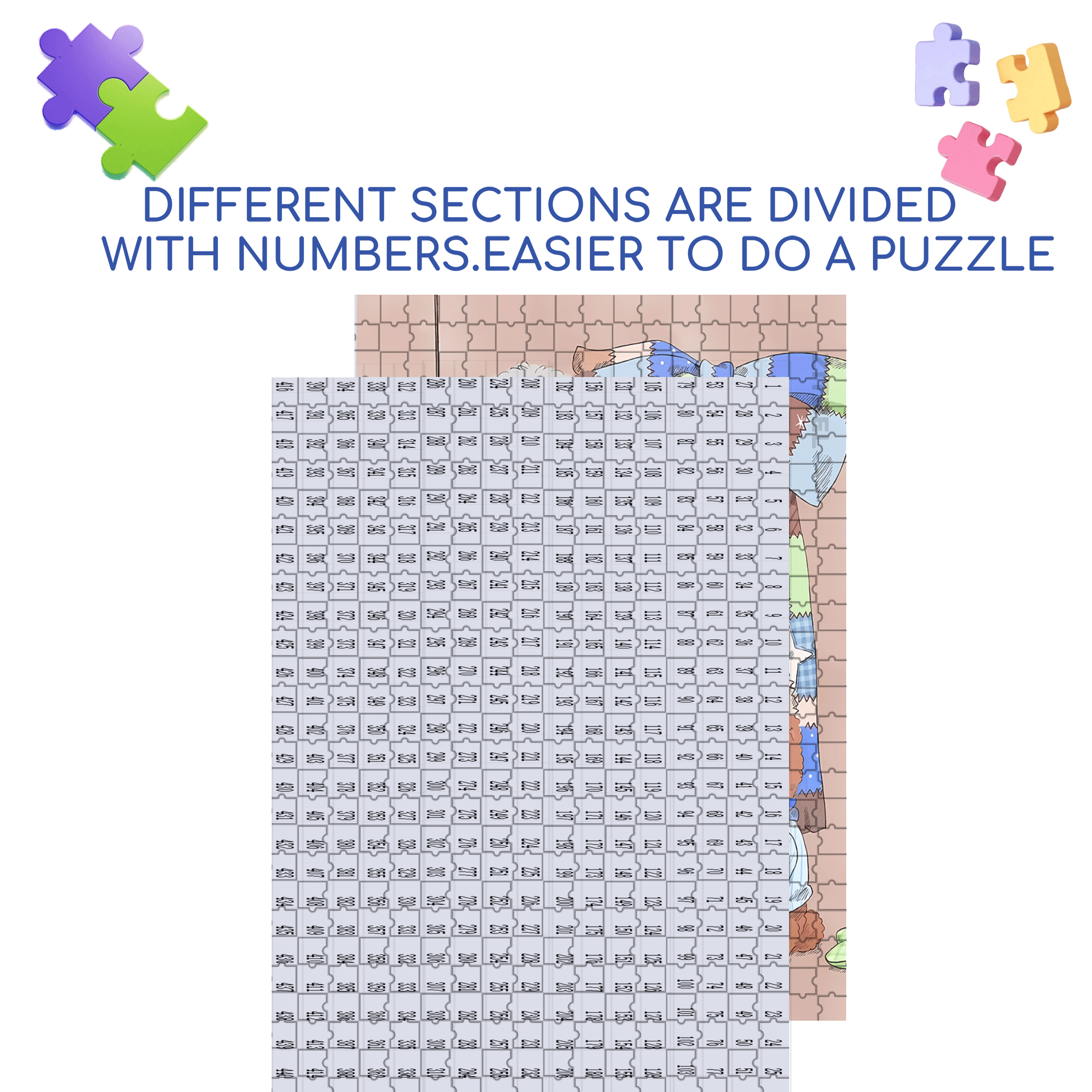 Furry Dog 500pcs/1000pcs Jigsaw Puzzle, Scratch-Resistant, Interactive Family Game & Brain-Boosting DIY Decor, Perfect for Halloween, Christmas & New Year Gifts, Family Puzzle Game