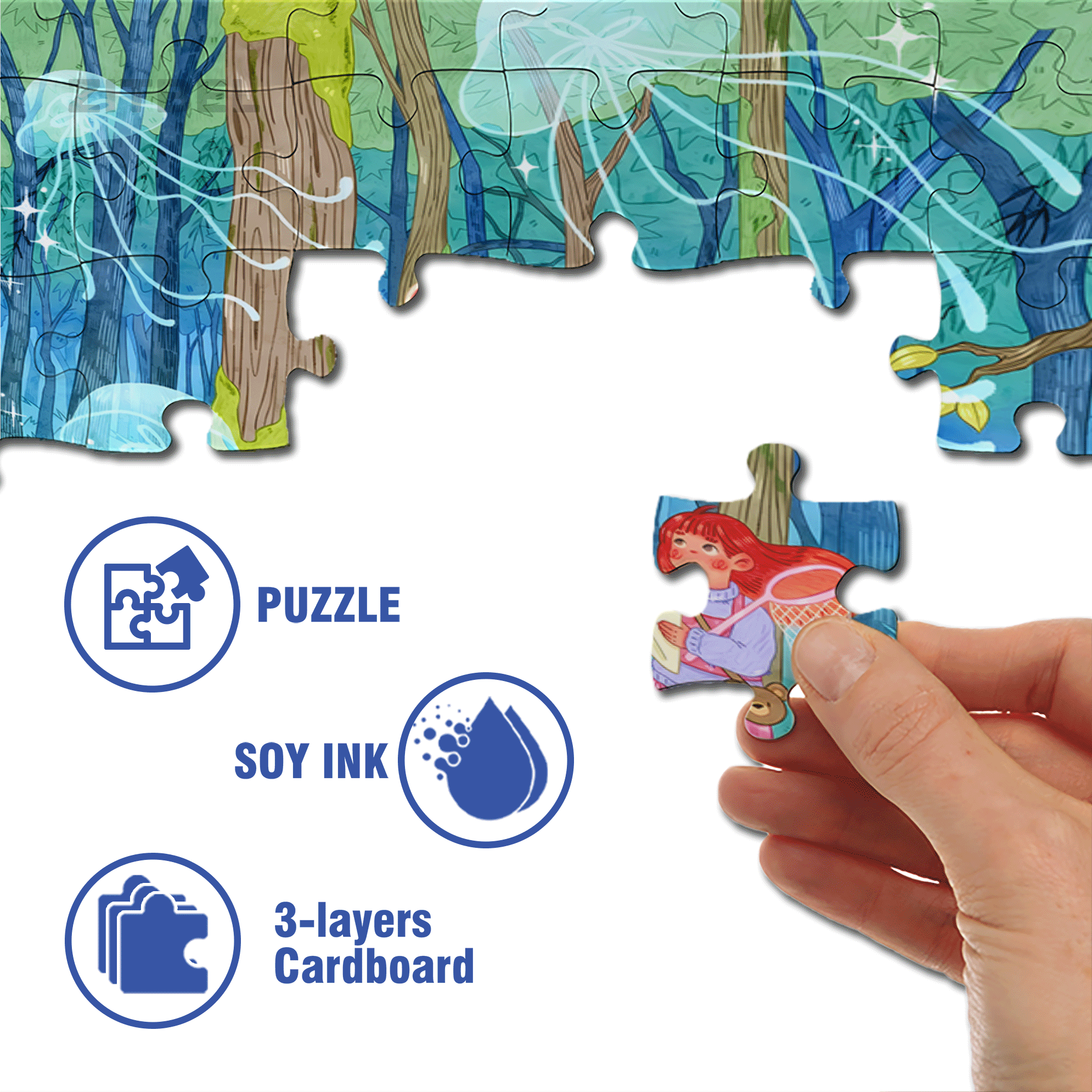 Josie's Dream 500pcs/1000pcs Jigsaw Puzzle, Scratch-Resistant, Interactive Family Game & Brain-Boosting DIY Decor, Perfect for Halloween, Christmas & New Year Gifts, Family Puzzle Game