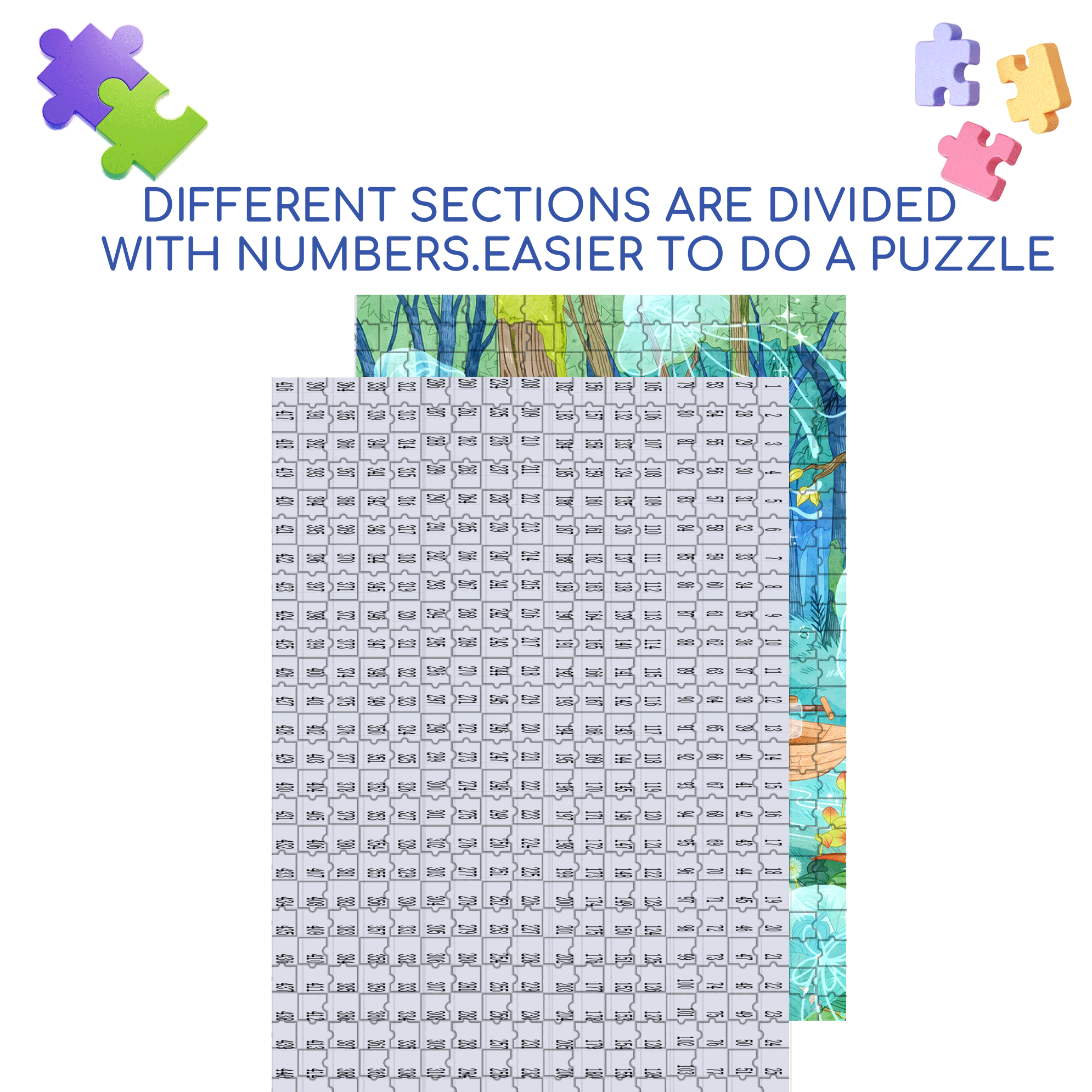Josie's Dream 500pcs/1000pcs Jigsaw Puzzle, Scratch-Resistant, Interactive Family Game & Brain-Boosting DIY Decor, Perfect for Halloween, Christmas & New Year Gifts, Family Puzzle Game