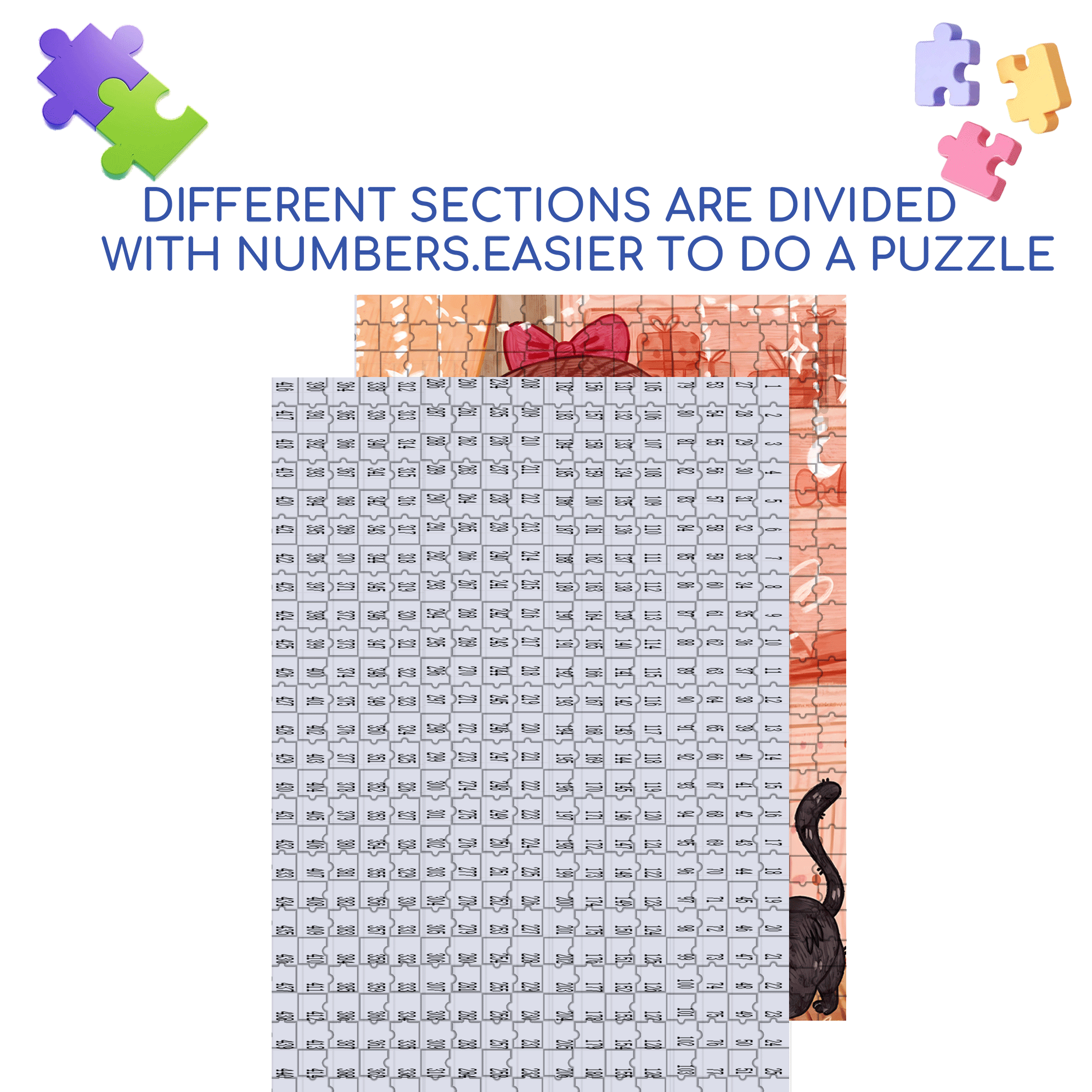Look In The Mirror 500pcs/1000pcs Jigsaw Puzzle, Scratch-Resistant, Interactive Family Game & Brain-Boosting DIY Decor, Perfect for Halloween, Christmas & New Year Gifts, Family Puzzle Game
