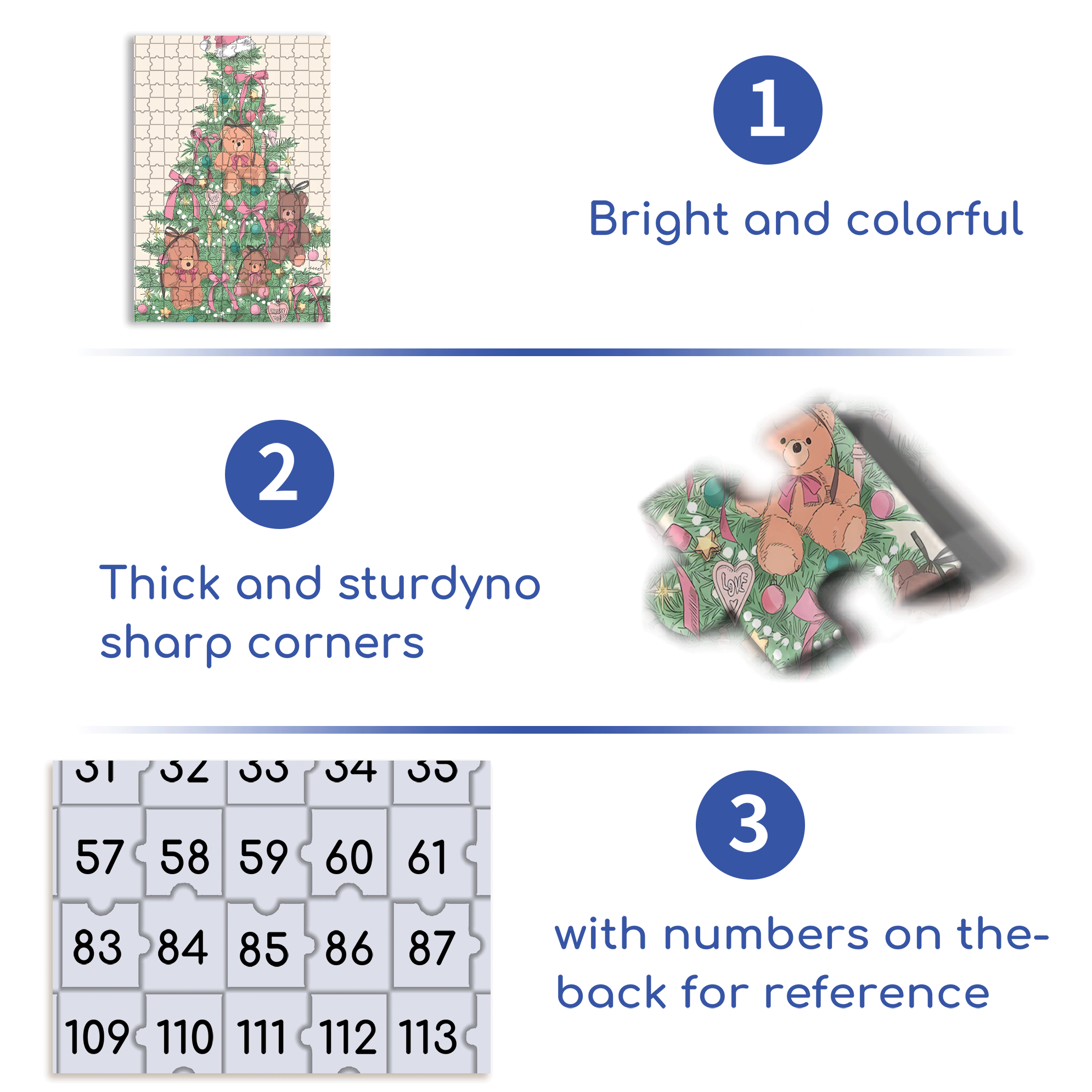 Love Christmas 500pcs/1000pcs Jigsaw Puzzle, Scratch-Resistant, Interactive Family Game & Brain-Boosting DIY Decor, Perfect for Halloween, Christmas & New Year Gifts, Family Puzzle Game