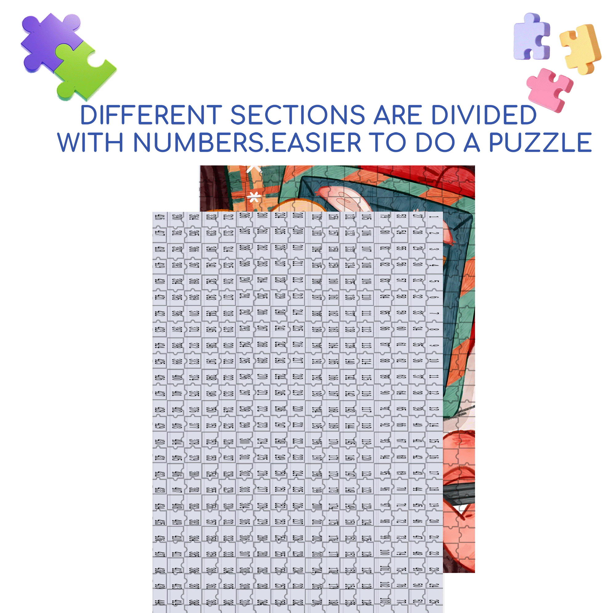 Love You So Much 500pcs/1000pcs Jigsaw Puzzle, Scratch-Resistant, Interactive Family Game & Brain-Boosting DIY Decor, Perfect for Halloween, Christmas & New Year Gifts, Family Puzzle Game