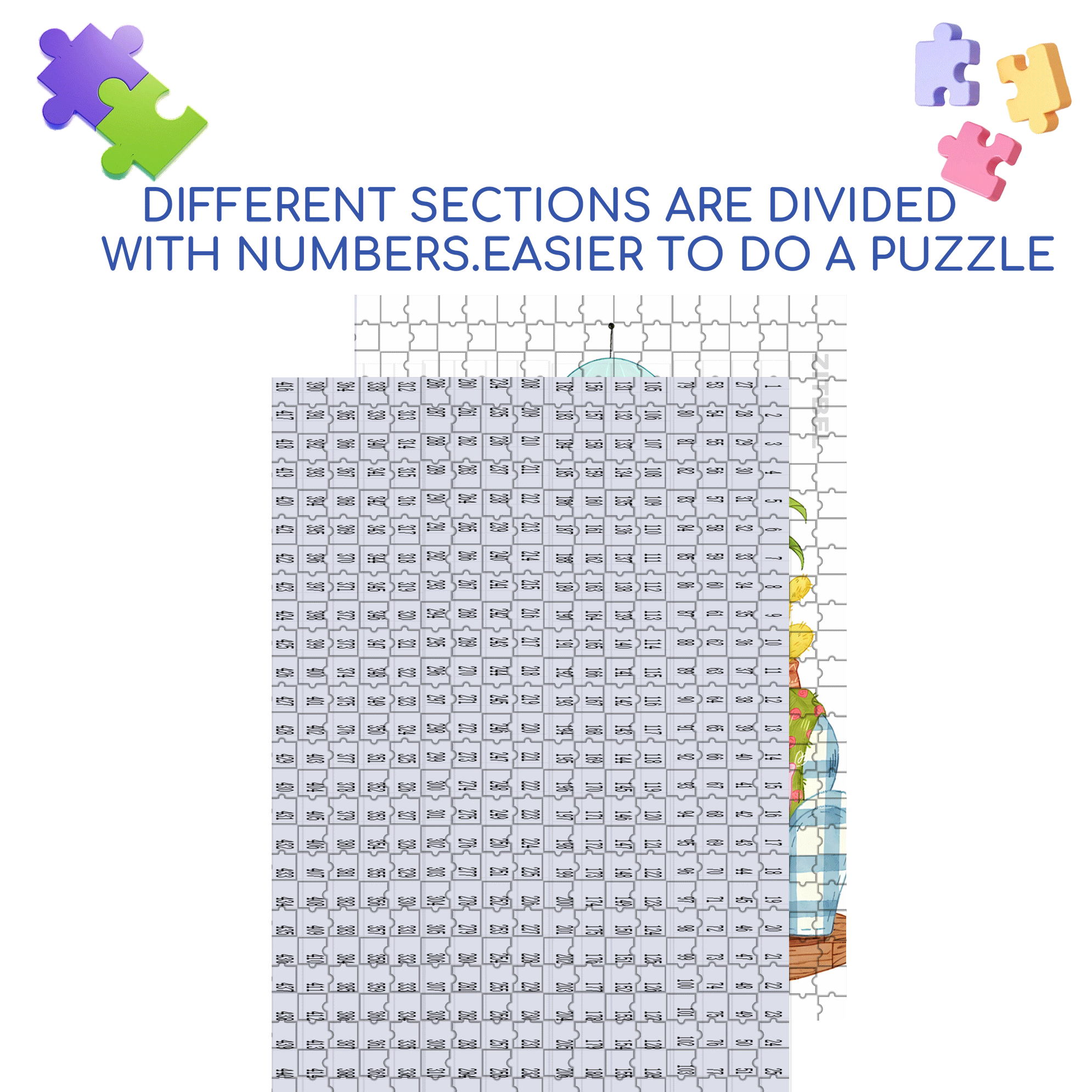 My Holiday 500pcs/1000pcs Jigsaw Puzzle, Scratch-Resistant, Interactive Family Game & Brain-Boosting DIY Decor, Perfect for Halloween, Christmas & New Year Gifts, Family Puzzle Game