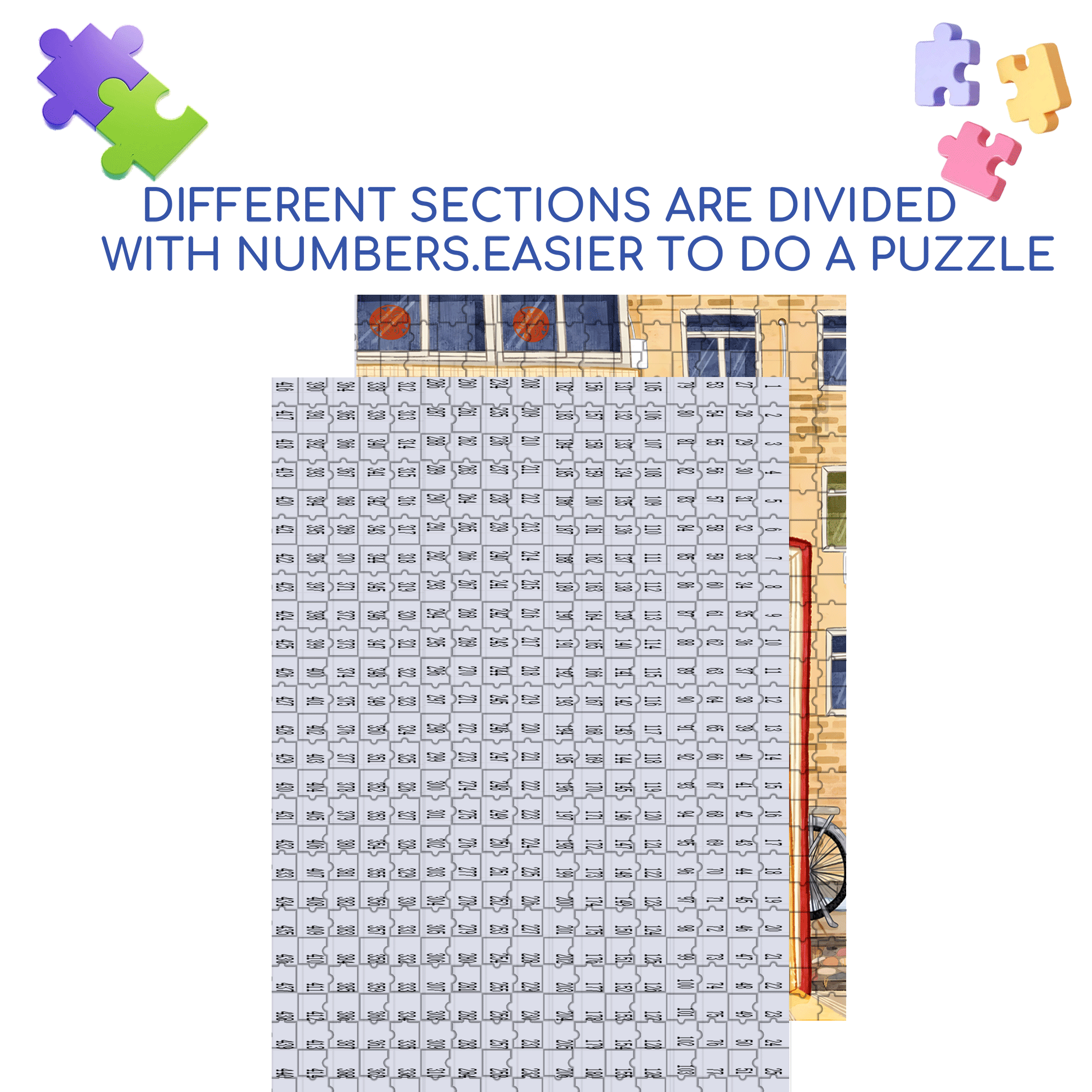 Old Days 500pcs/1000pcs Jigsaw Puzzle, Scratch-Resistant, Interactive Family Game & Brain-Boosting DIY Decor, Perfect for Halloween, Christmas & New Year Gifts, Family Puzzle Game
