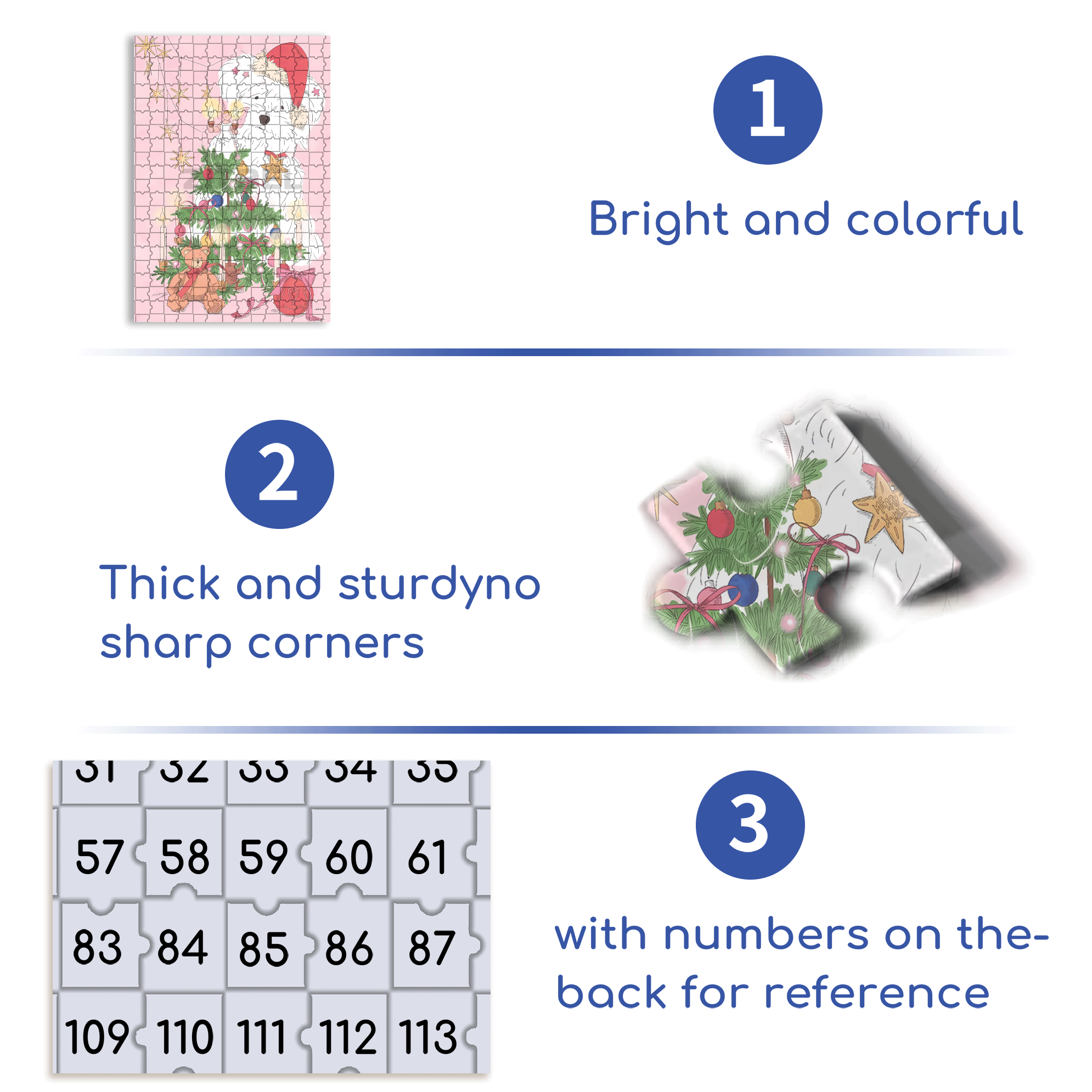 Pink Christmas 500pcs/1000pcs Jigsaw Puzzle, Scratch-Resistant, Interactive Family Game & Brain-Boosting DIY Decor, Perfect for Halloween, Christmas & New Year Gifts, Family Puzzle Game