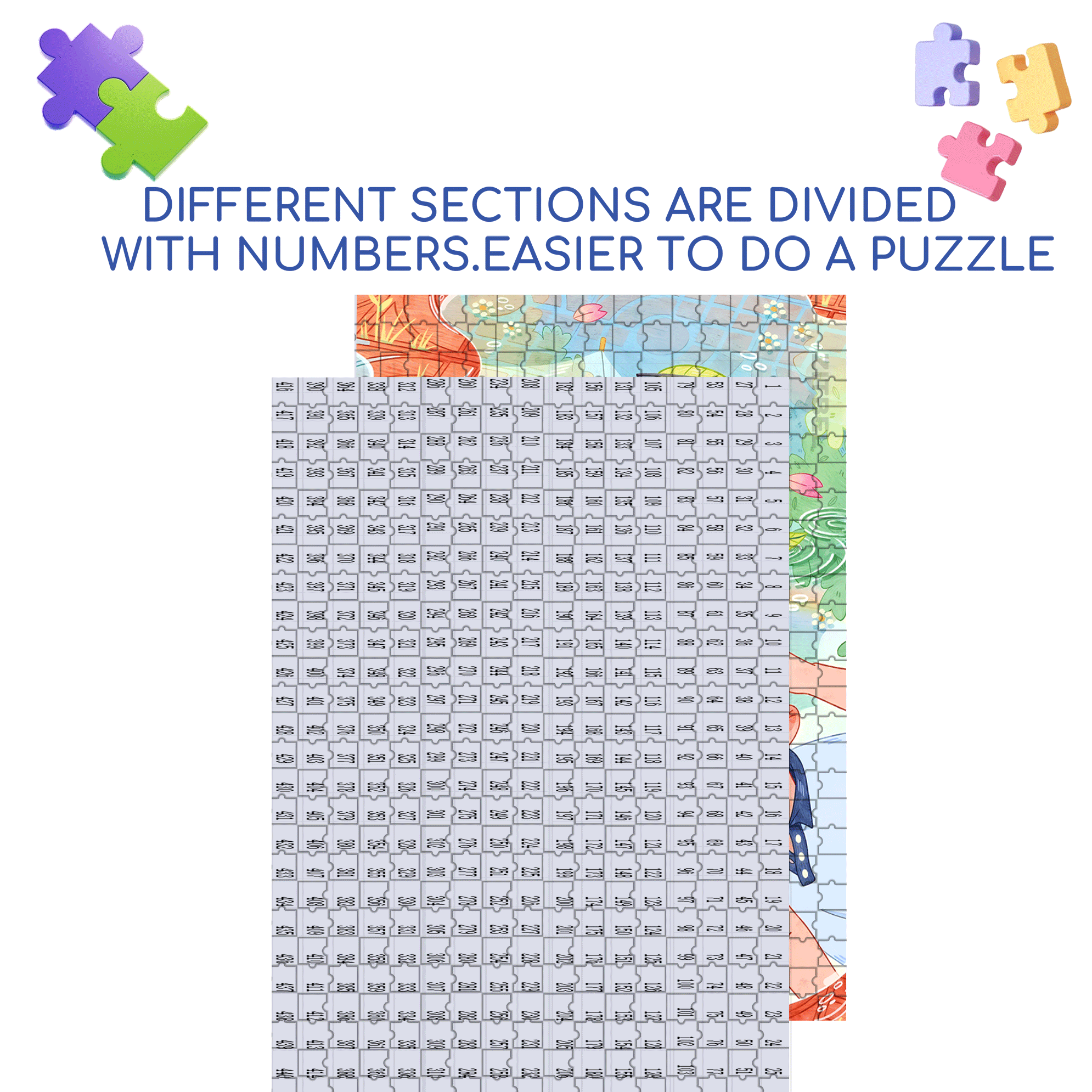 Reflection of Youth 500pcs/1000pcs Jigsaw Puzzle, Scratch-Resistant, Interactive Family Game & Brain-Boosting DIY Decor, Perfect for Halloween, Christmas & New Year Gifts, Family Puzzle Game