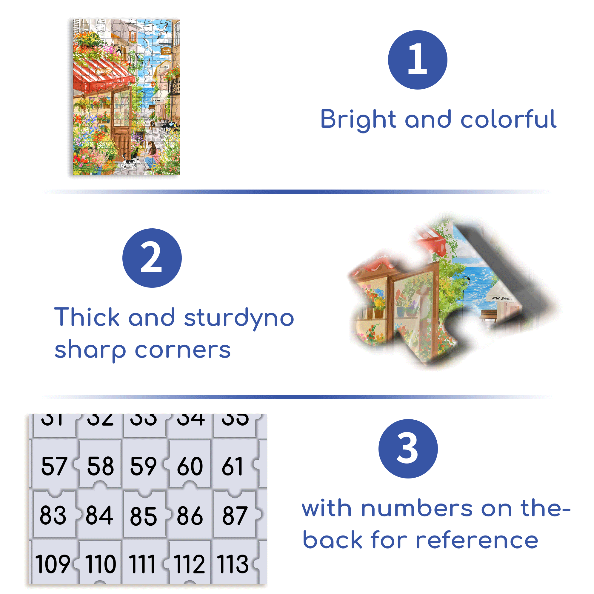 Romantic Seaside Town 500pcs/1000pcs Jigsaw Puzzle, Scratch-Resistant, Interactive Family Game & Brain-Boosting DIY Decor, Perfect for Halloween, Christmas & New Year Gifts, Family Puzzle Game