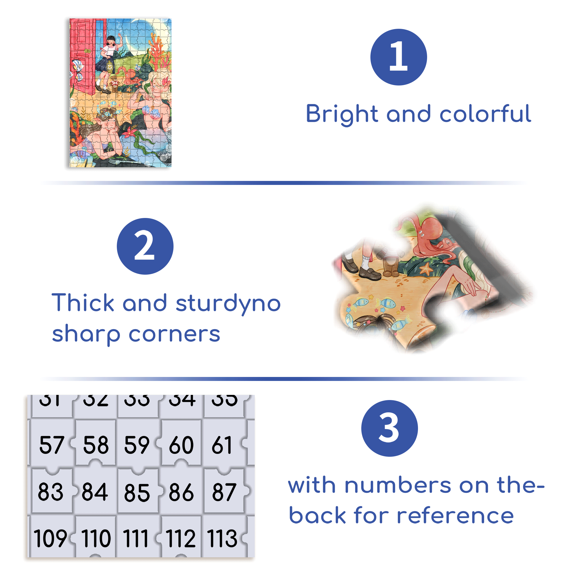 Run Into The Ocean 500pcs/1000pcs Jigsaw Puzzle, Scratch-Resistant, Interactive Family Game & Brain-Boosting DIY Decor, Perfect for Halloween, Christmas & New Year Gifts, Family Puzzle Game