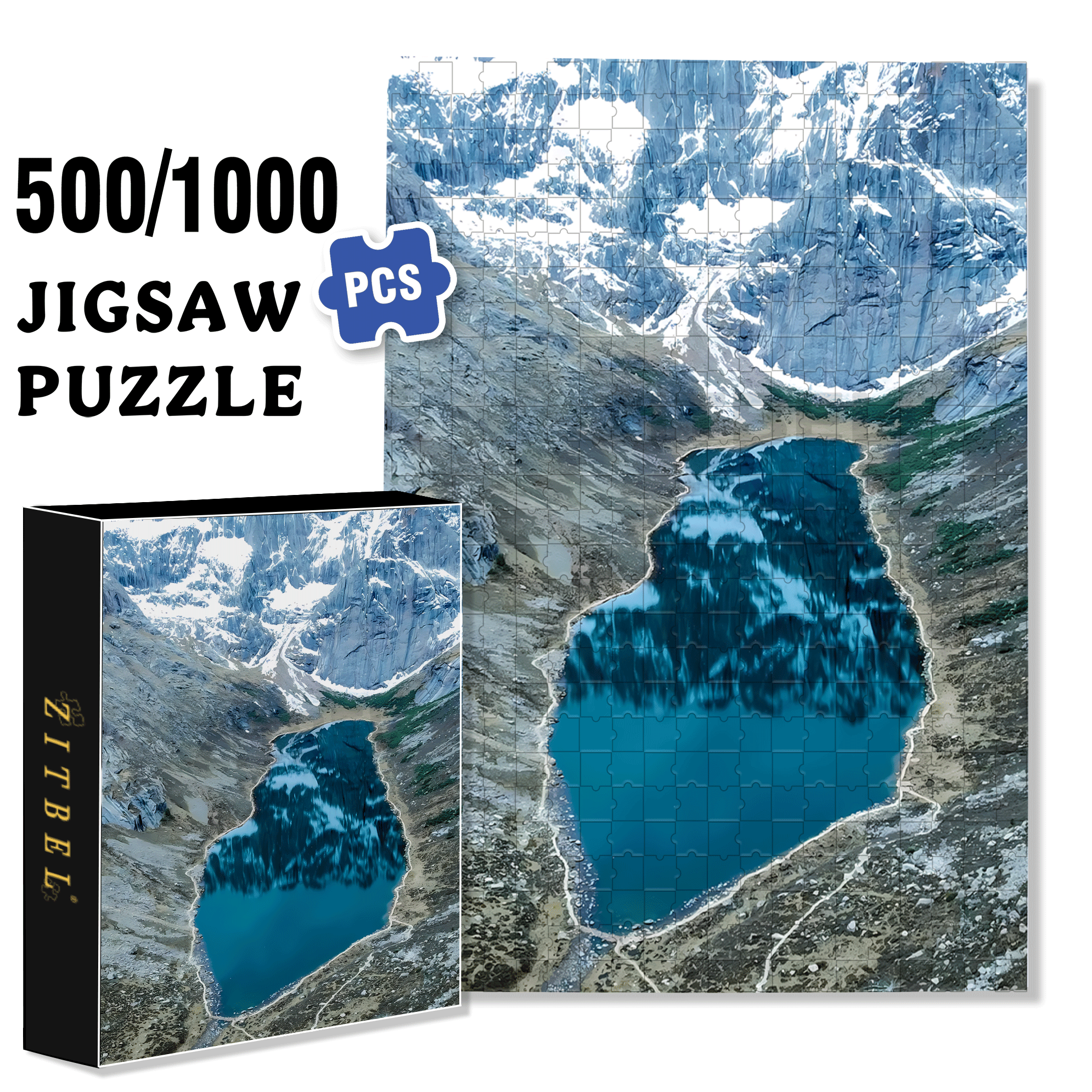 Southern Gansu  500pcs/1000pcs Jigsaw Puzzle, Scratch-Resistant, Interactive Family Game & Brain-Boosting DIY Decor, Perfect for Halloween, Christmas & New Year Gifts, Family Puzzle Game