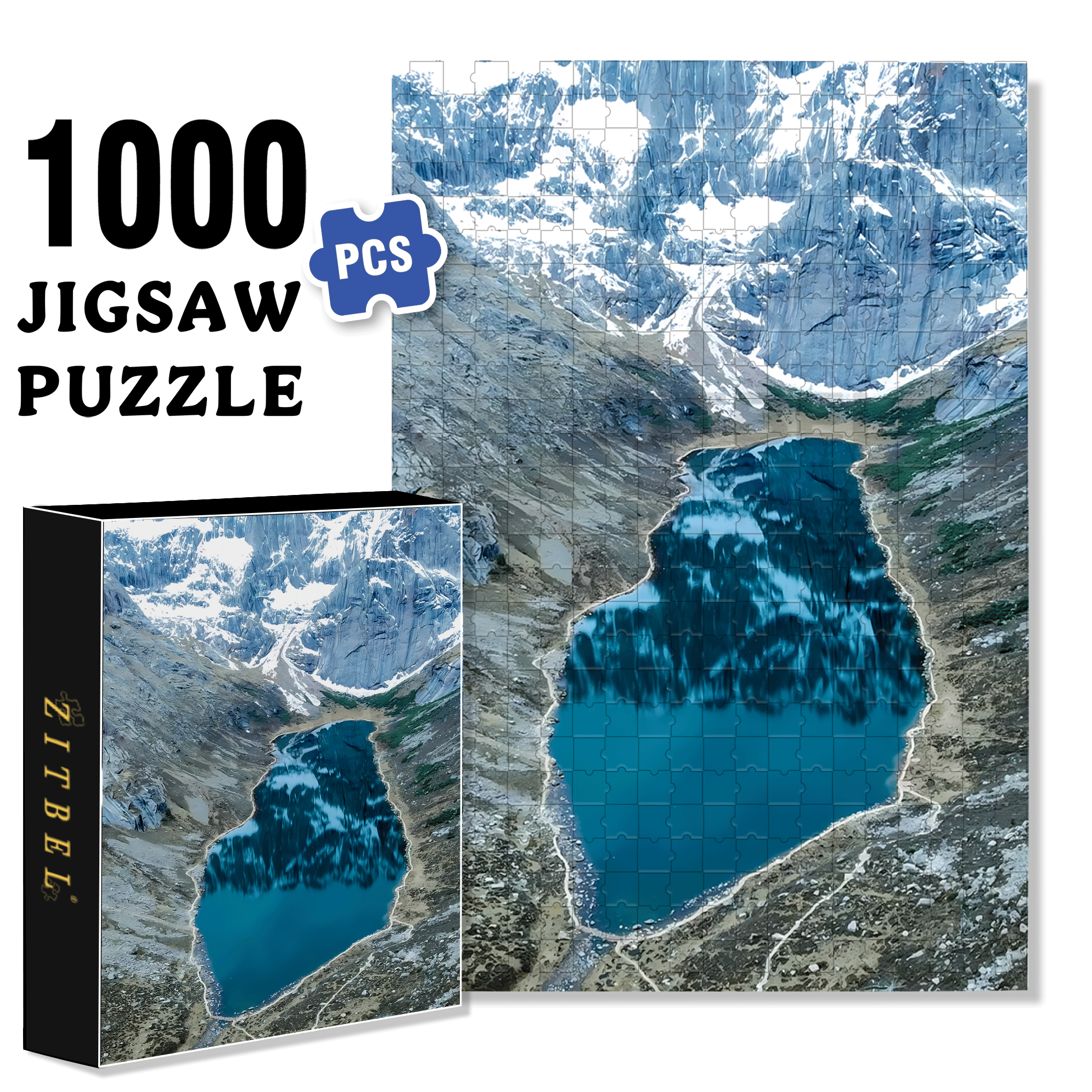 Southern Gansu  500pcs/1000pcs Jigsaw Puzzle, Scratch-Resistant, Interactive Family Game & Brain-Boosting DIY Decor, Perfect for Halloween, Christmas & New Year Gifts, Family Puzzle Game