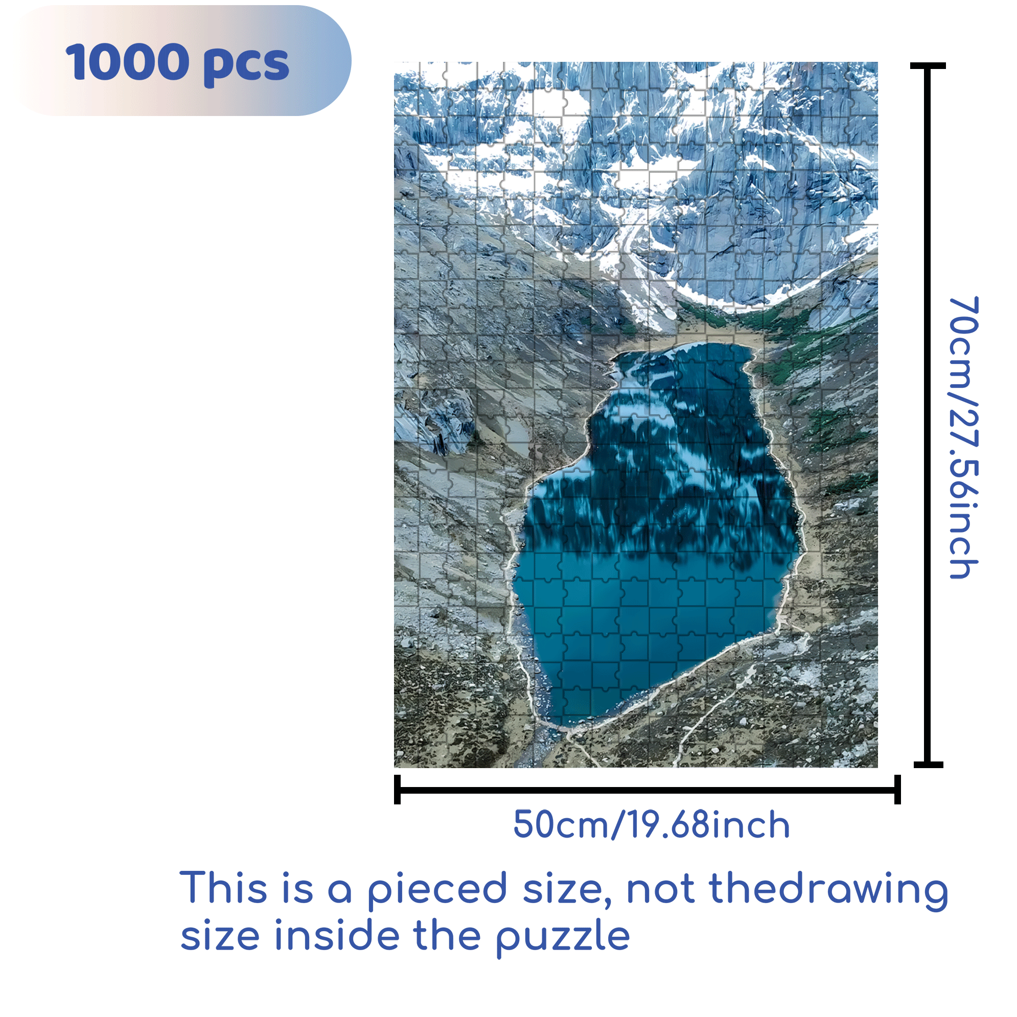 Southern Gansu  500pcs/1000pcs Jigsaw Puzzle, Scratch-Resistant, Interactive Family Game & Brain-Boosting DIY Decor, Perfect for Halloween, Christmas & New Year Gifts, Family Puzzle Game