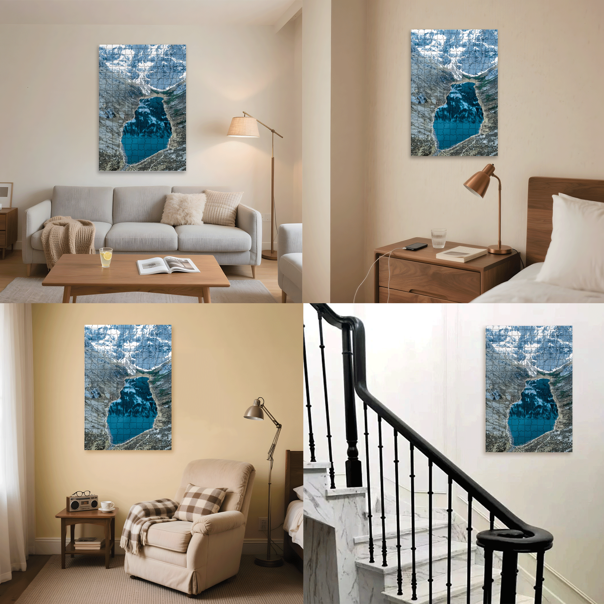 Southern Gansu  500pcs/1000pcs Jigsaw Puzzle, Scratch-Resistant, Interactive Family Game & Brain-Boosting DIY Decor, Perfect for Halloween, Christmas & New Year Gifts, Family Puzzle Game