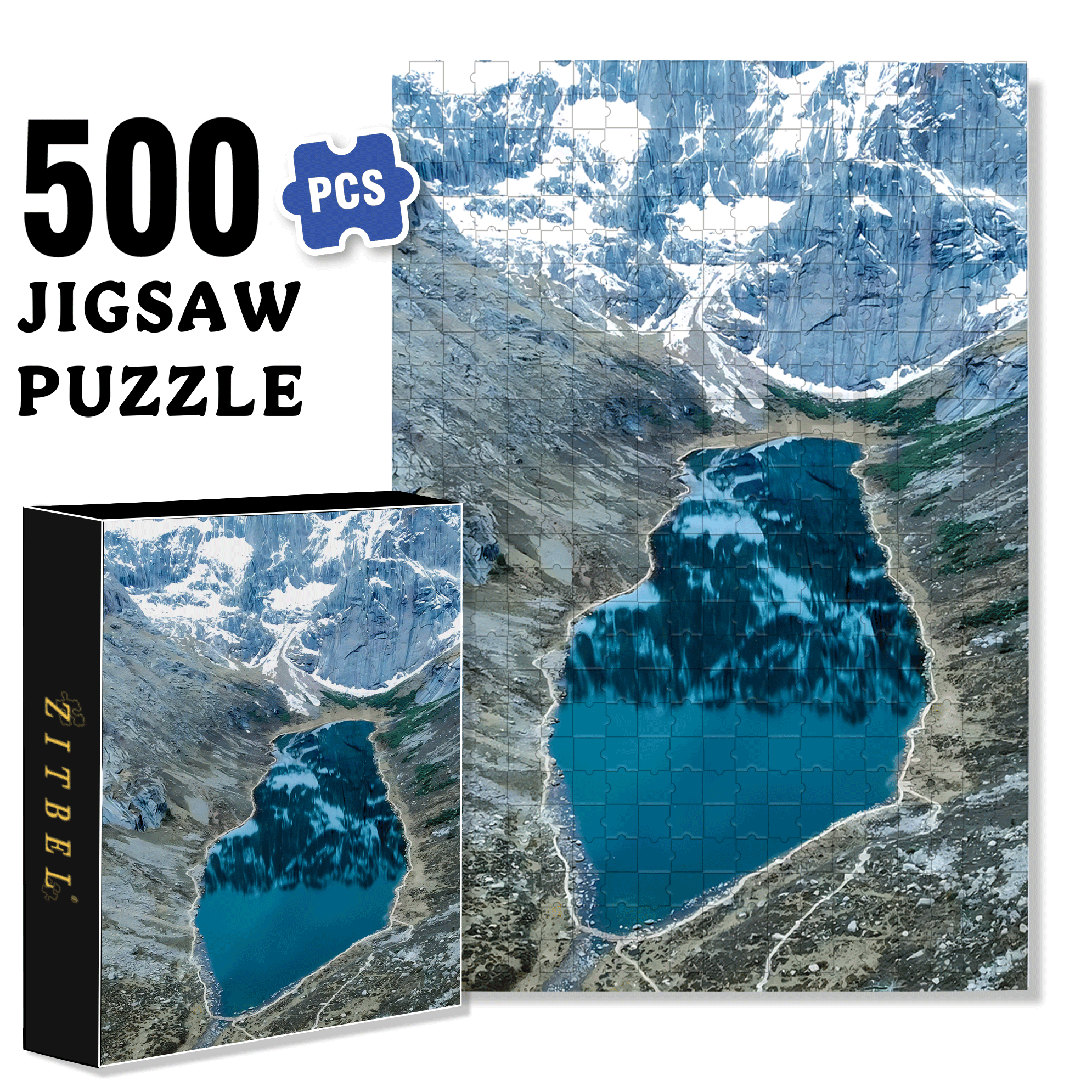 Southern Gansu  500pcs/1000pcs Jigsaw Puzzle, Scratch-Resistant, Interactive Family Game & Brain-Boosting DIY Decor, Perfect for Halloween, Christmas & New Year Gifts, Family Puzzle Game
