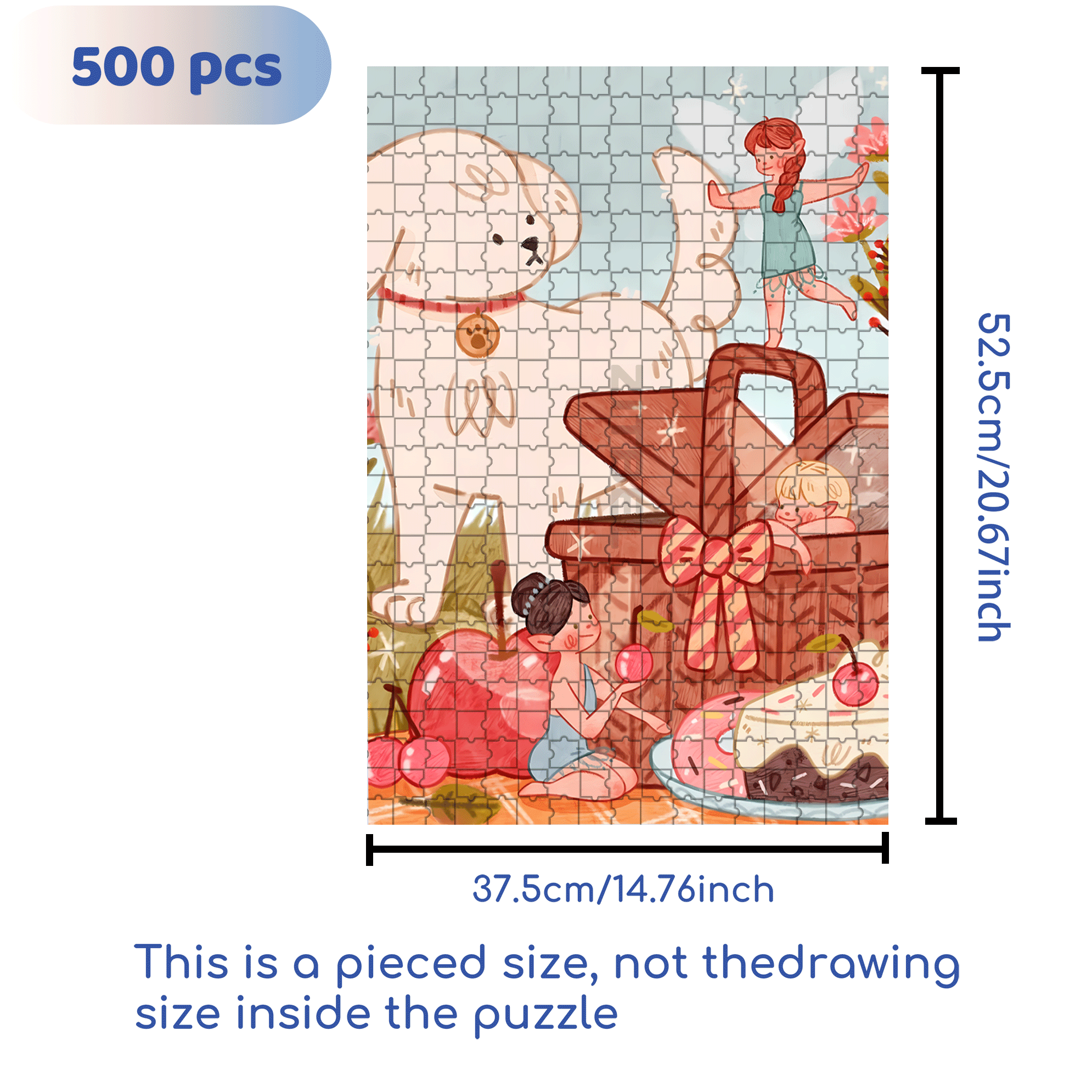 Spring Elves 500pcs/1000pcs Jigsaw Puzzle, Scratch-Resistant, Interactive Family Game & Brain-Boosting DIY Decor, Perfect for Halloween, Christmas & New Year Gifts, Family Puzzle Game