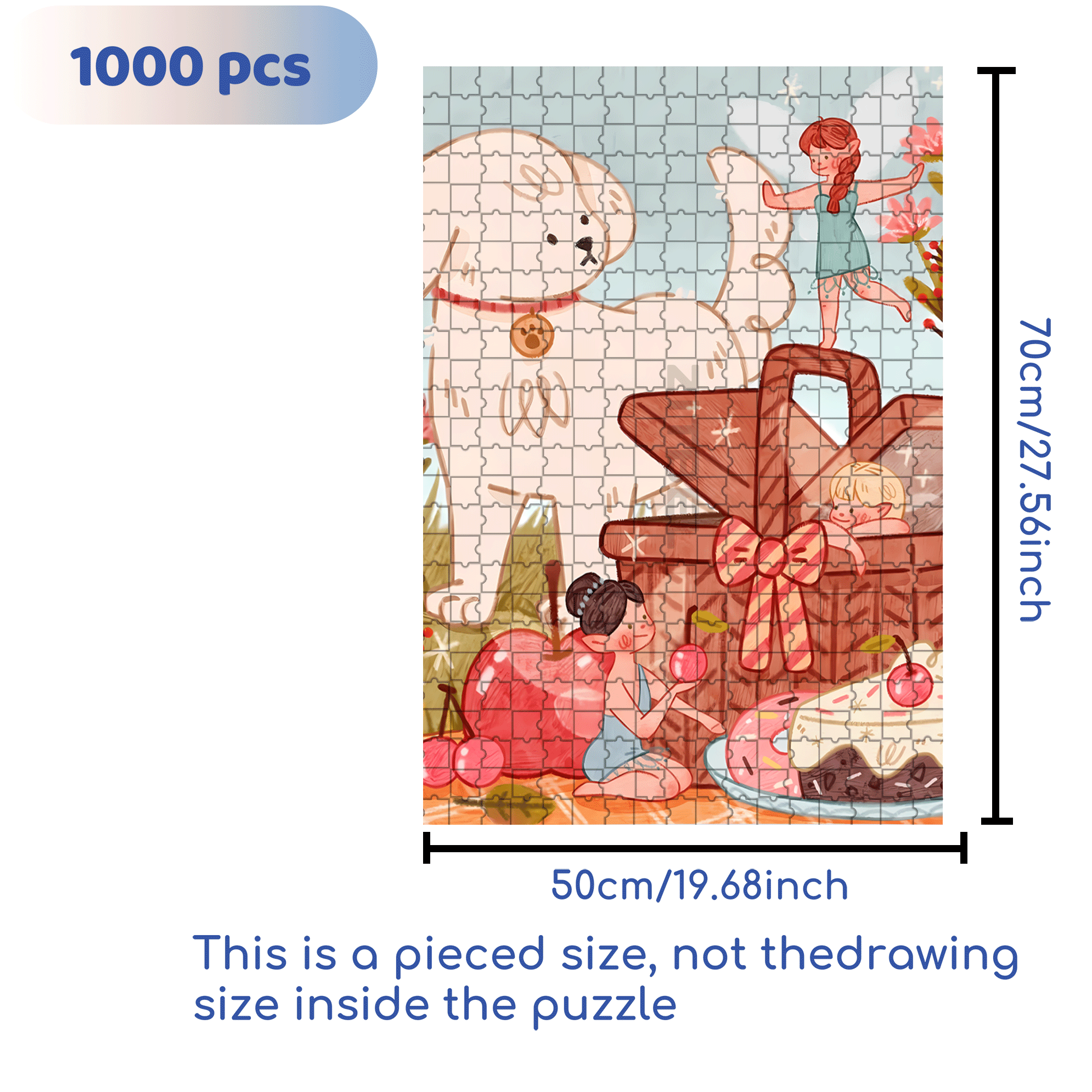 Spring Elves 500pcs/1000pcs Jigsaw Puzzle, Scratch-Resistant, Interactive Family Game & Brain-Boosting DIY Decor, Perfect for Halloween, Christmas & New Year Gifts, Family Puzzle Game