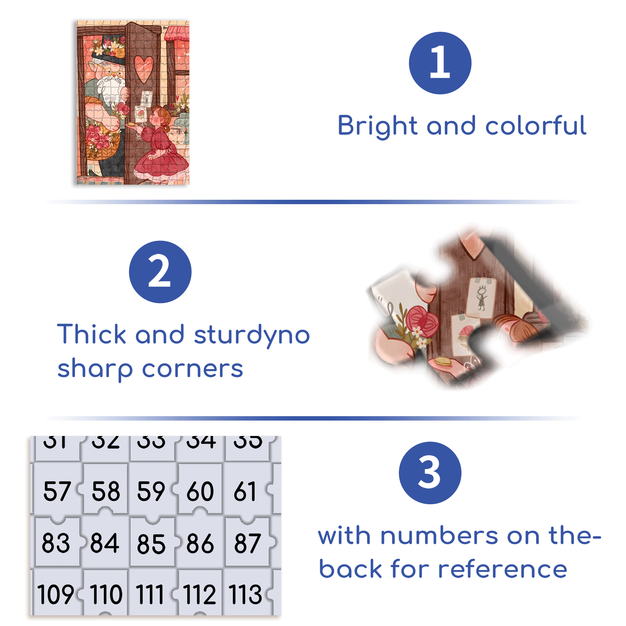 Starting From A Flower 500pcs/1000pcs Jigsaw Puzzle, Scratch-Resistant, Interactive Family Game & Brain-Boosting DIY Decor, Perfect for Halloween, Christmas & New Year Gifts, Family Puzzle Game