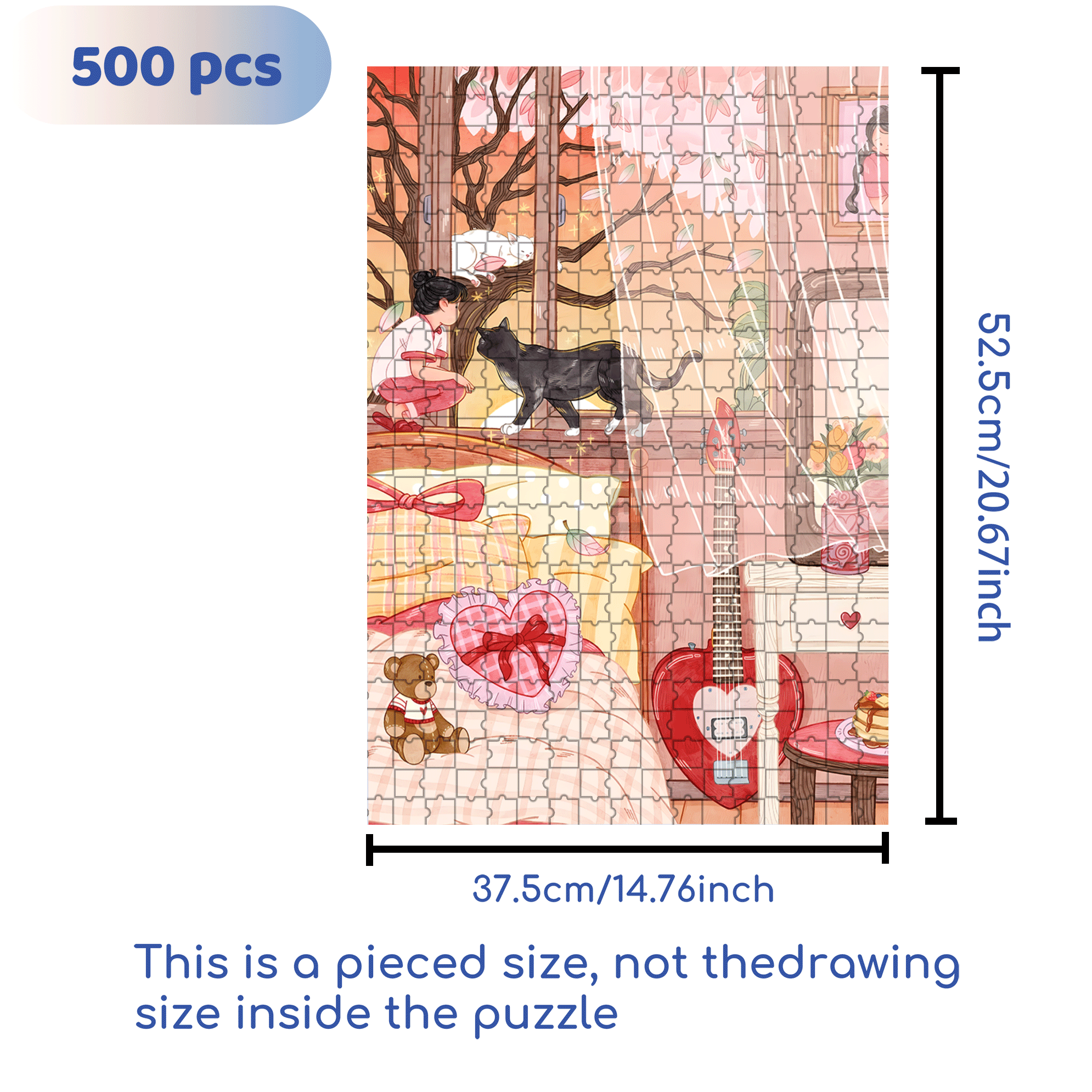 The Dusk Of Early Autumn 500pcs/1000pcs Jigsaw Puzzle, Scratch-Resistant, Interactive Family Game & Brain-Boosting DIY Decor, Perfect for Halloween, Christmas & New Year Gifts, Family Puzzle Game