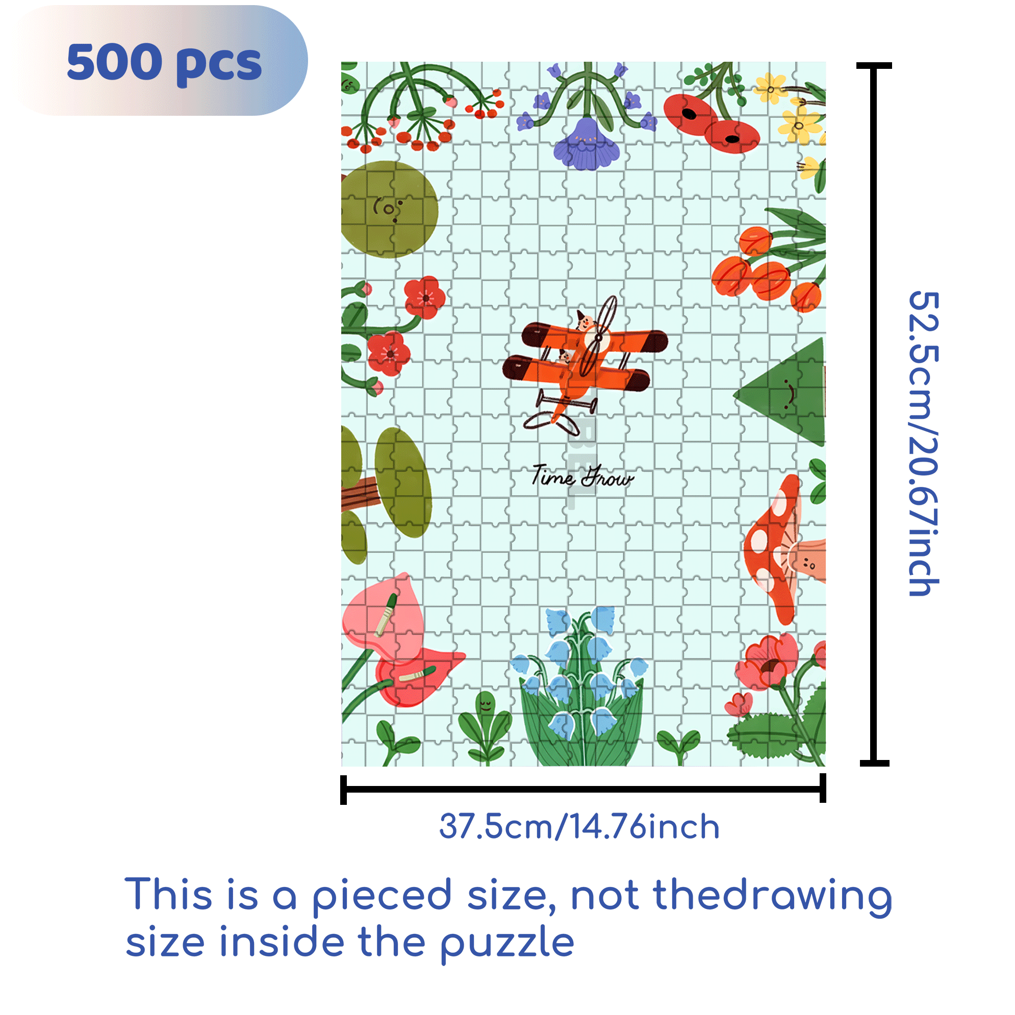 Time Travel 500pcs/1000pcs Jigsaw Puzzle, Scratch-Resistant, Interactive Family Game & Brain-Boosting DIY Decor, Perfect for Halloween, Christmas & New Year Gifts, Family Puzzle Game