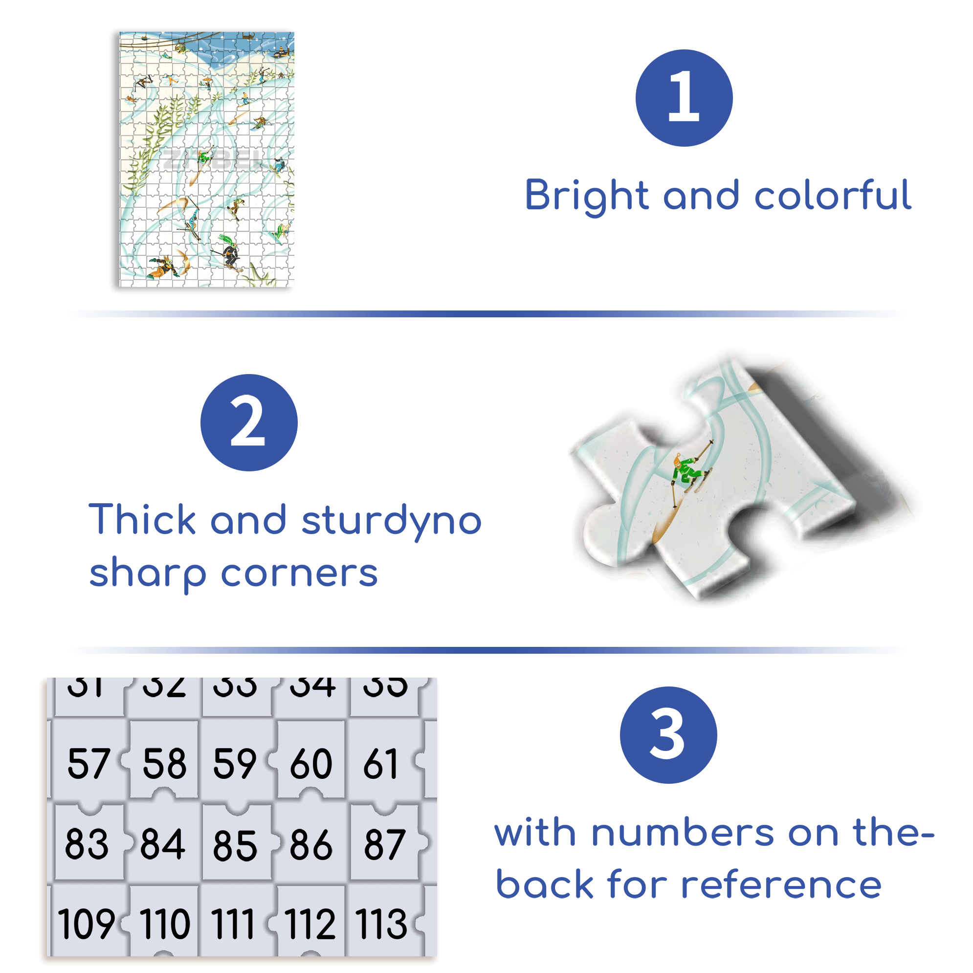 Winter Activities 500pcs/1000pcs Jigsaw Puzzle, Scratch-Resistant, Interactive Family Game & Brain-Boosting DIY Decor, Perfect for Halloween, Christmas & New Year Gifts, Family Puzzle Game