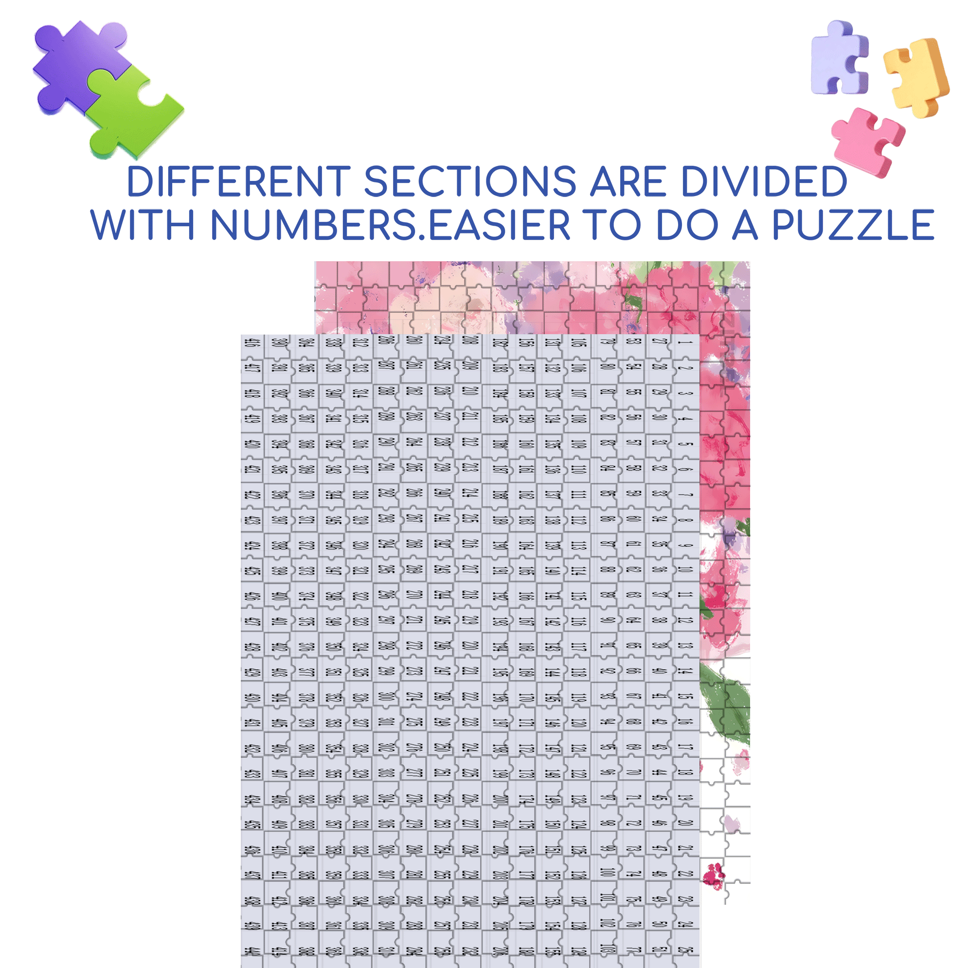 A Bouquet Of Pink On The Weekend 500pcs/1000pcs Jigsaw Puzzle, Scratch-Resistant, Interactive Family Game & Brain-Boosting DIY Decor, Perfect for Halloween, Christmas & New Year Gifts, Family Puzzle Game