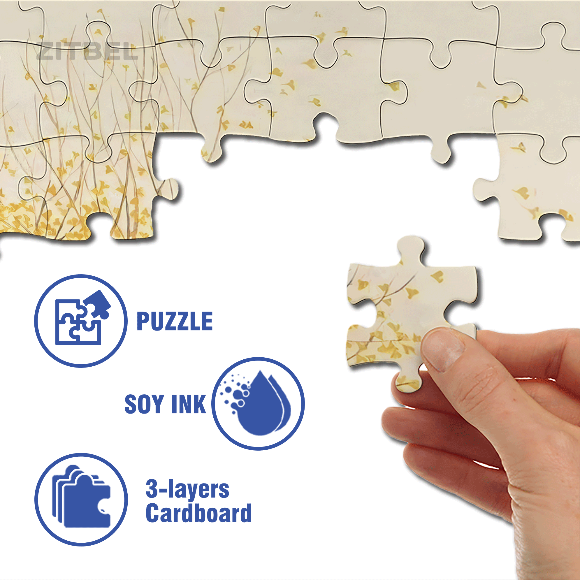 After School 500pcs/1000pcs Jigsaw Puzzle, Scratch-Resistant, Interactive Family Game & Brain-Boosting DIY Decor, Perfect for Halloween, Christmas & New Year Gifts, Family Puzzle Game