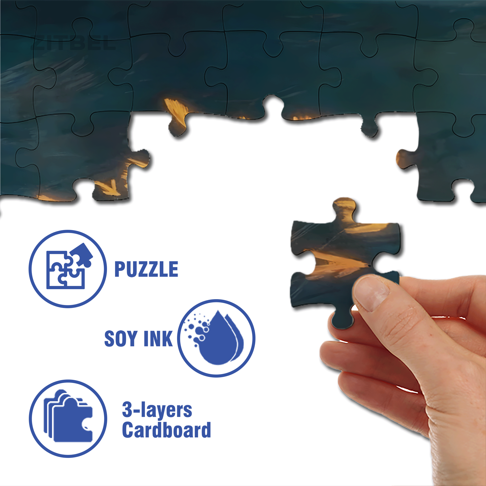 Bird Of Dreams 500pcs/1000pcs Jigsaw Puzzle, Scratch-Resistant, Interactive Family Game & Brain-Boosting DIY Decor, Perfect for Halloween, Christmas & New Year Gifts, Family Puzzle Game