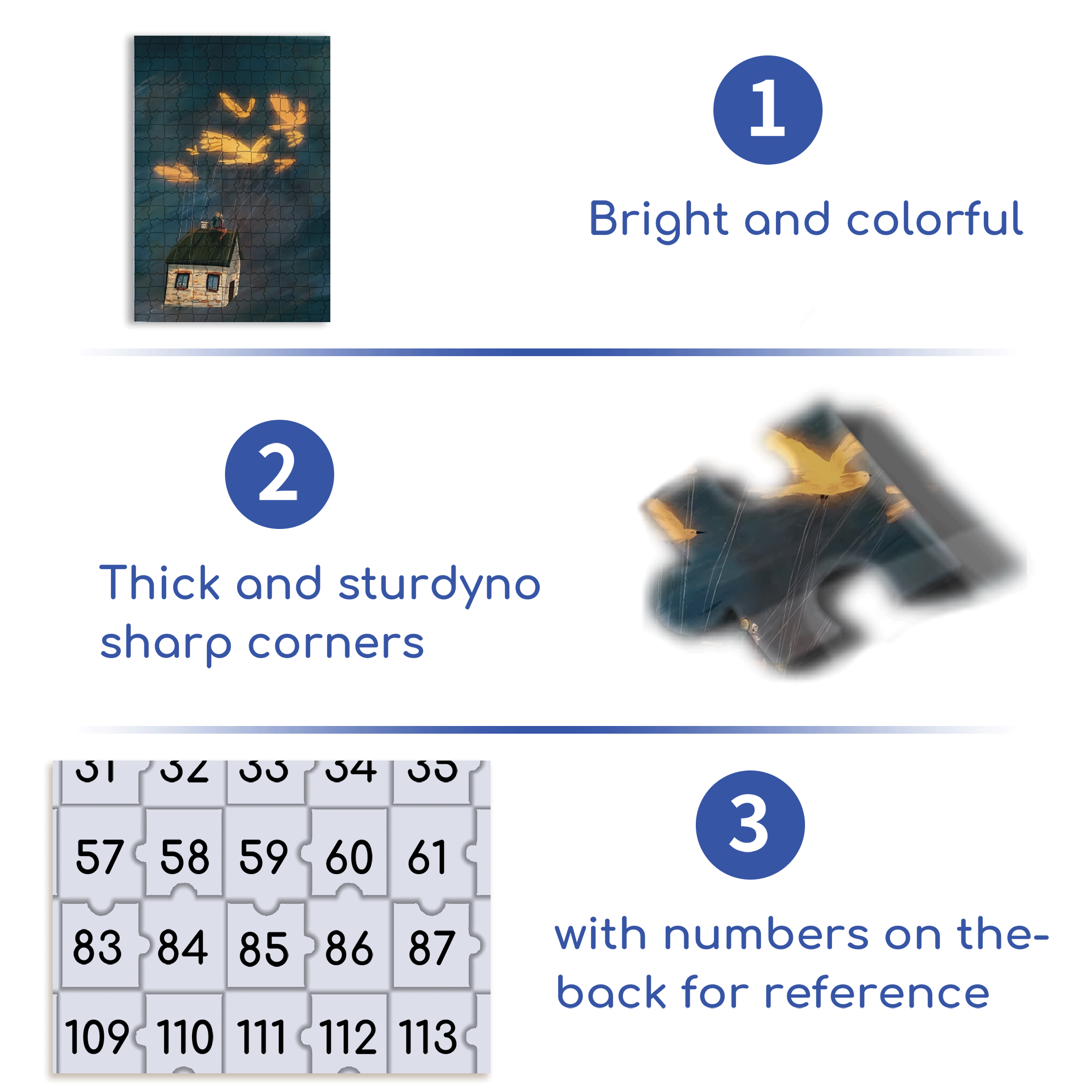 Bird Of Dreams 500pcs/1000pcs Jigsaw Puzzle, Scratch-Resistant, Interactive Family Game & Brain-Boosting DIY Decor, Perfect for Halloween, Christmas & New Year Gifts, Family Puzzle Game