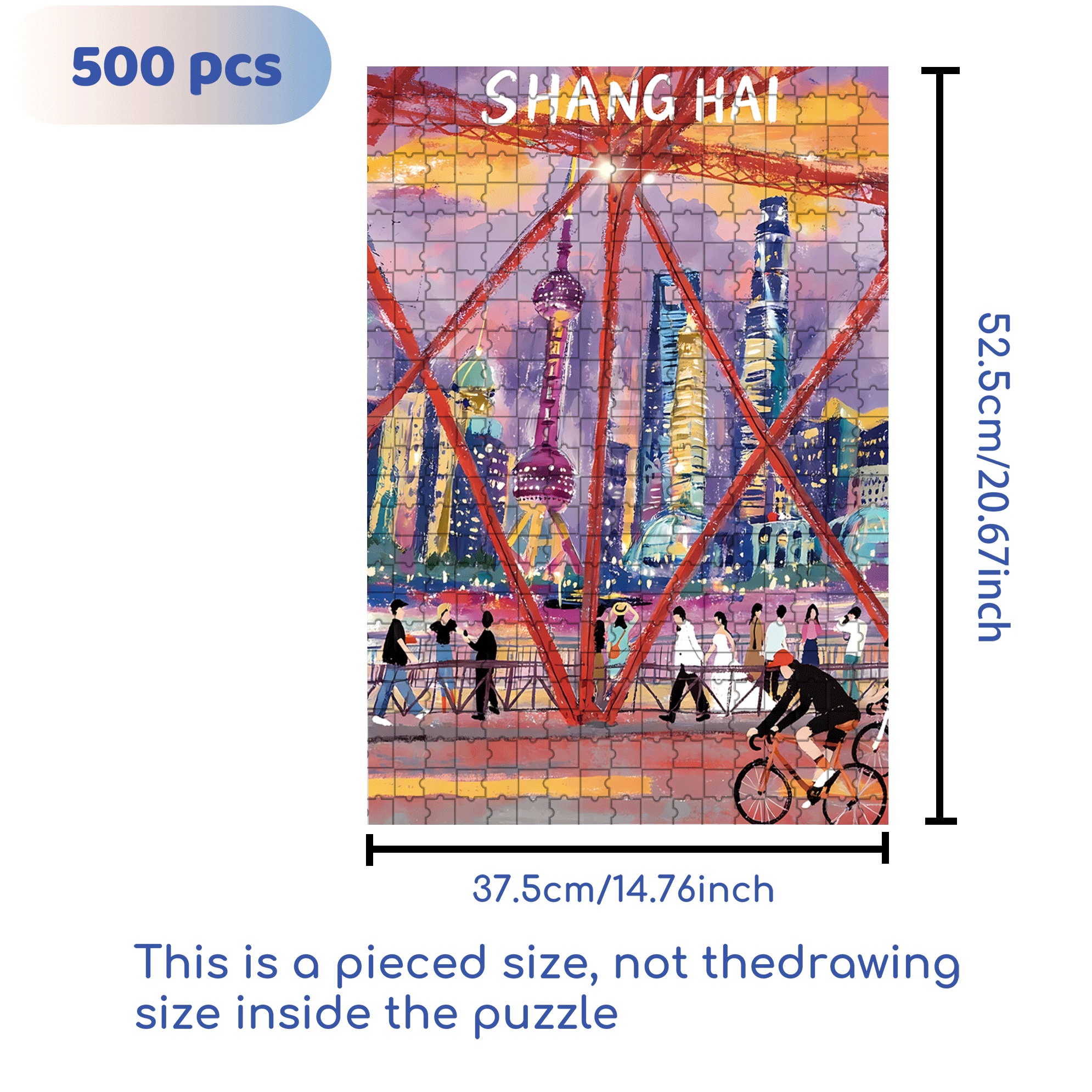 Blow The Wind At Sunset 500pcs/1000pcs Jigsaw Puzzle, Scratch-Resistant, Interactive Family Game & Brain-Boosting DIY Decor, Perfect for Halloween, Christmas & New Year Gifts, Family Puzzle Game