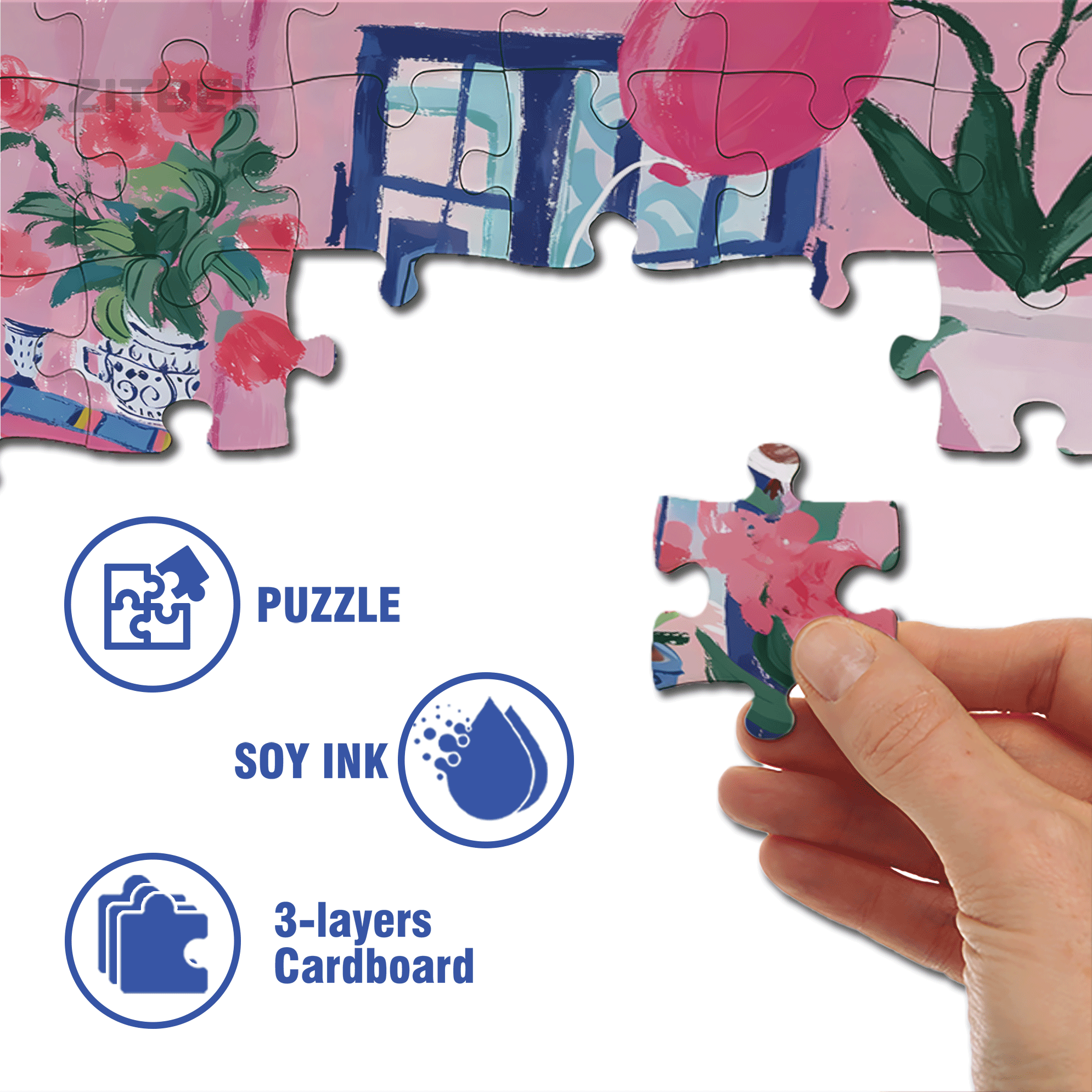 Cats Also Celebrate Holidays 500pcs/1000pcs Jigsaw Puzzle, Scratch-Resistant, Interactive Family Game & Brain-Boosting DIY Decor, Perfect for Halloween, Christmas & New Year Gifts, Family Puzzle Game