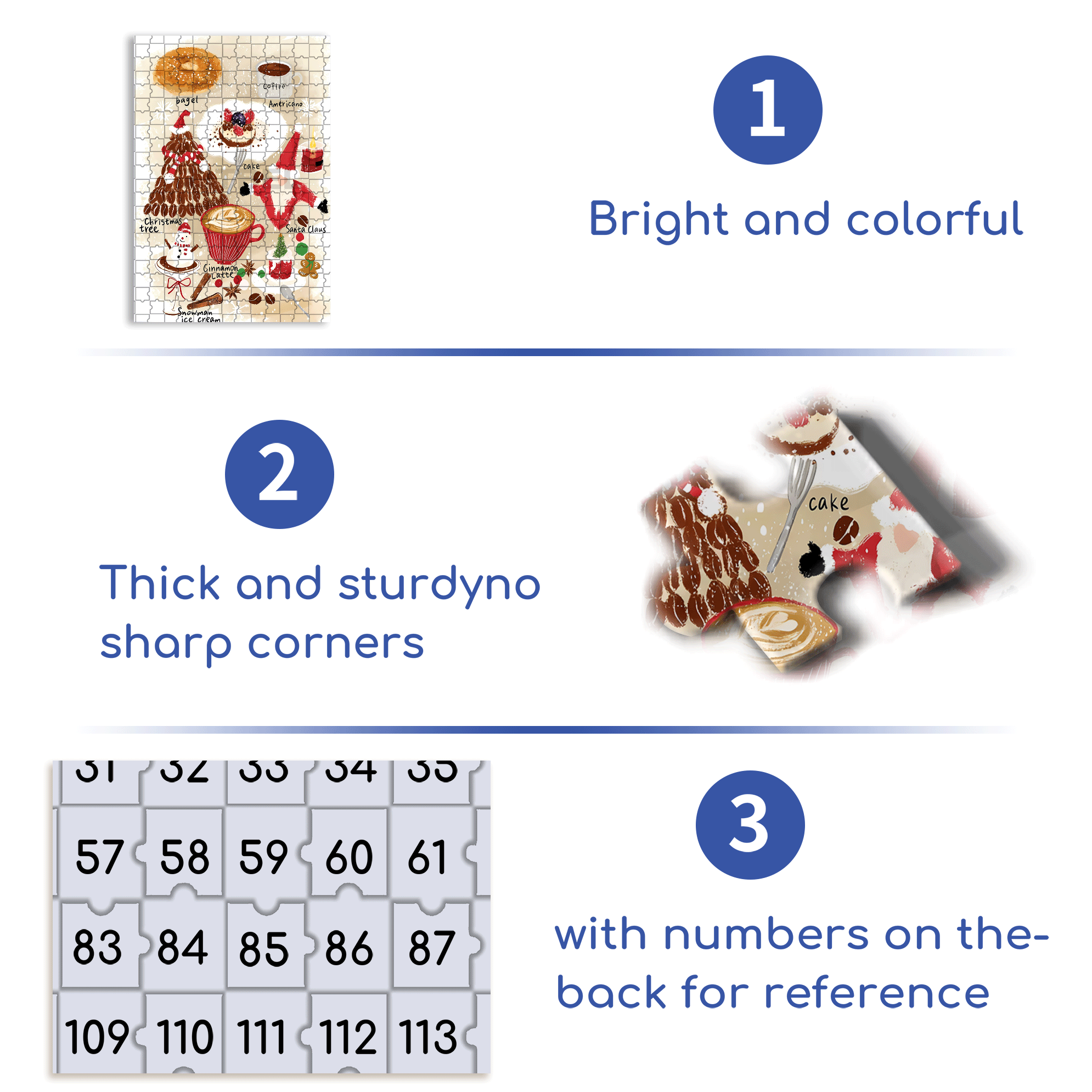 Christmas Month 500pcs/1000pcs Jigsaw Puzzle, Scratch-Resistant, Interactive Family Game & Brain-Boosting DIY Decor, Perfect for Halloween, Christmas & New Year Gifts, Family Puzzle Game
