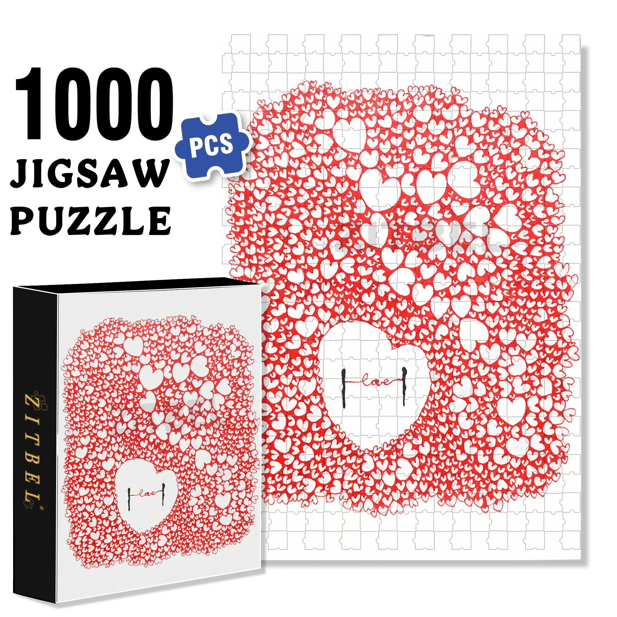 Connecting 500pcs/1000pcs Jigsaw Puzzle, Scratch-Resistant, Interactive Family Game & Brain-Boosting DIY Decor, Perfect for Halloween, Christmas & New Year Gifts, Family Puzzle Game