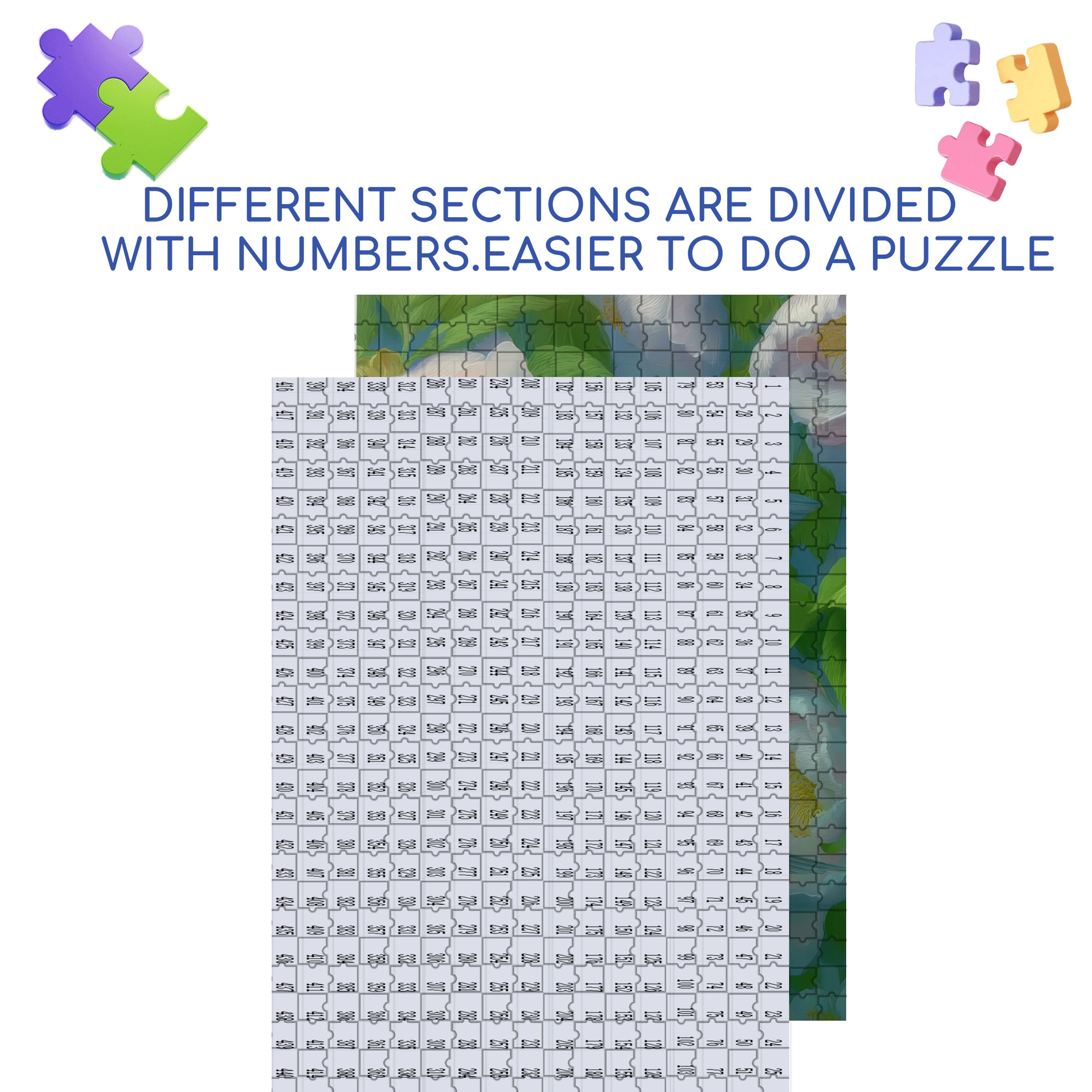 Gentle Green 500pcs/1000pcs Jigsaw Puzzle, Scratch-Resistant, Interactive Family Game & Brain-Boosting DIY Decor, Perfect for Halloween, Christmas & New Year Gifts, Family Puzzle Game