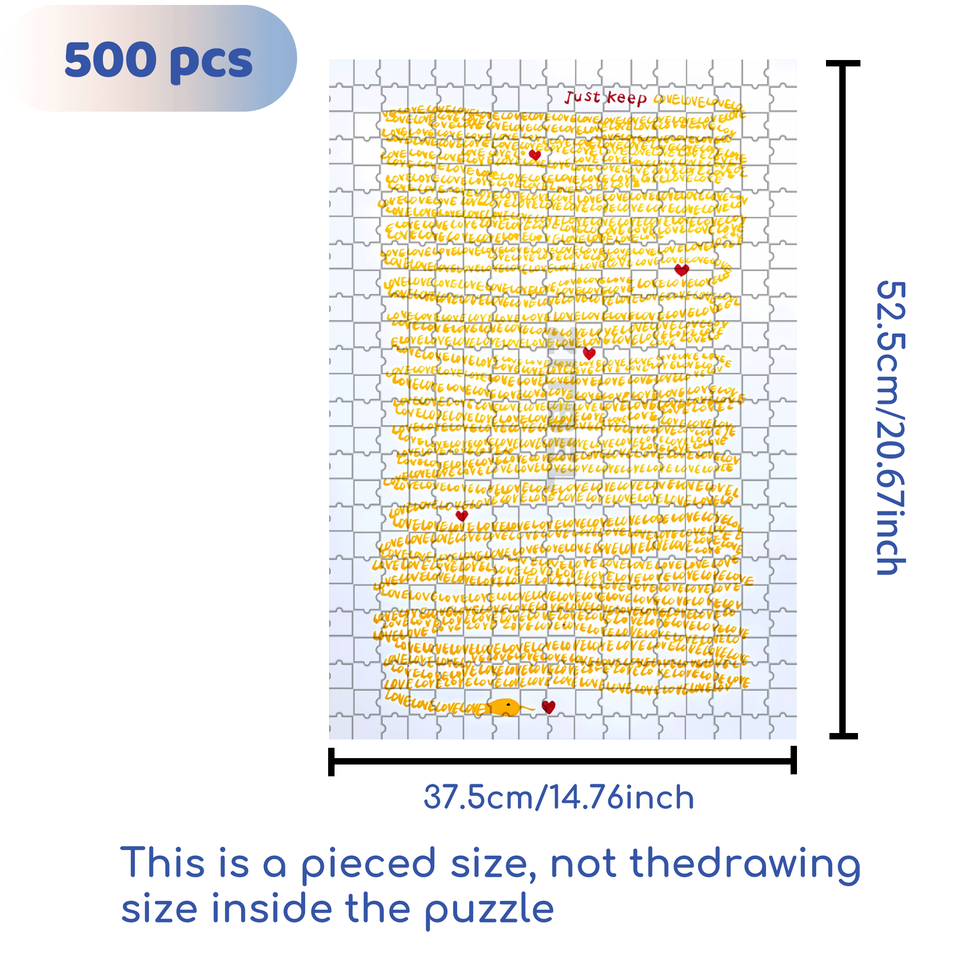 Keep The Passion 500pcs/1000pcs Jigsaw Puzzle, Scratch-Resistant, Interactive Family Game & Brain-Boosting DIY Decor, Perfect for Halloween, Christmas & New Year Gifts, Family Puzzle Game
