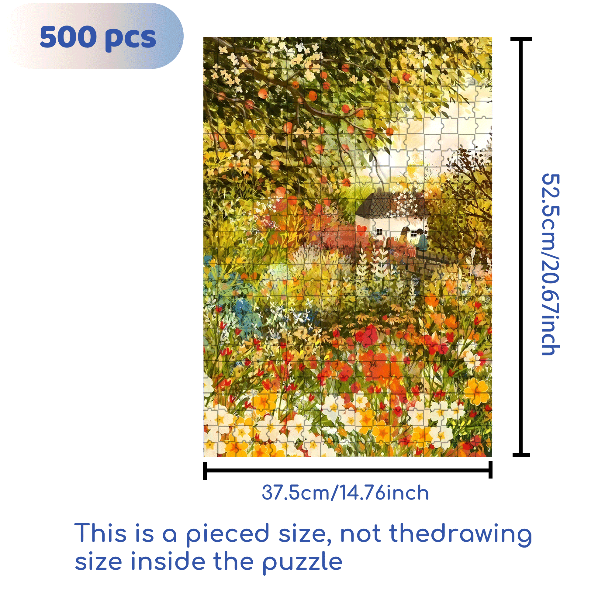 Love on the Wall 500pcs/1000pcs Jigsaw Puzzle, Scratch-Resistant, Interactive Family Game & Brain-Boosting DIY Decor, Perfect for Halloween, Christmas & New Year Gifts, Family Puzzle Game