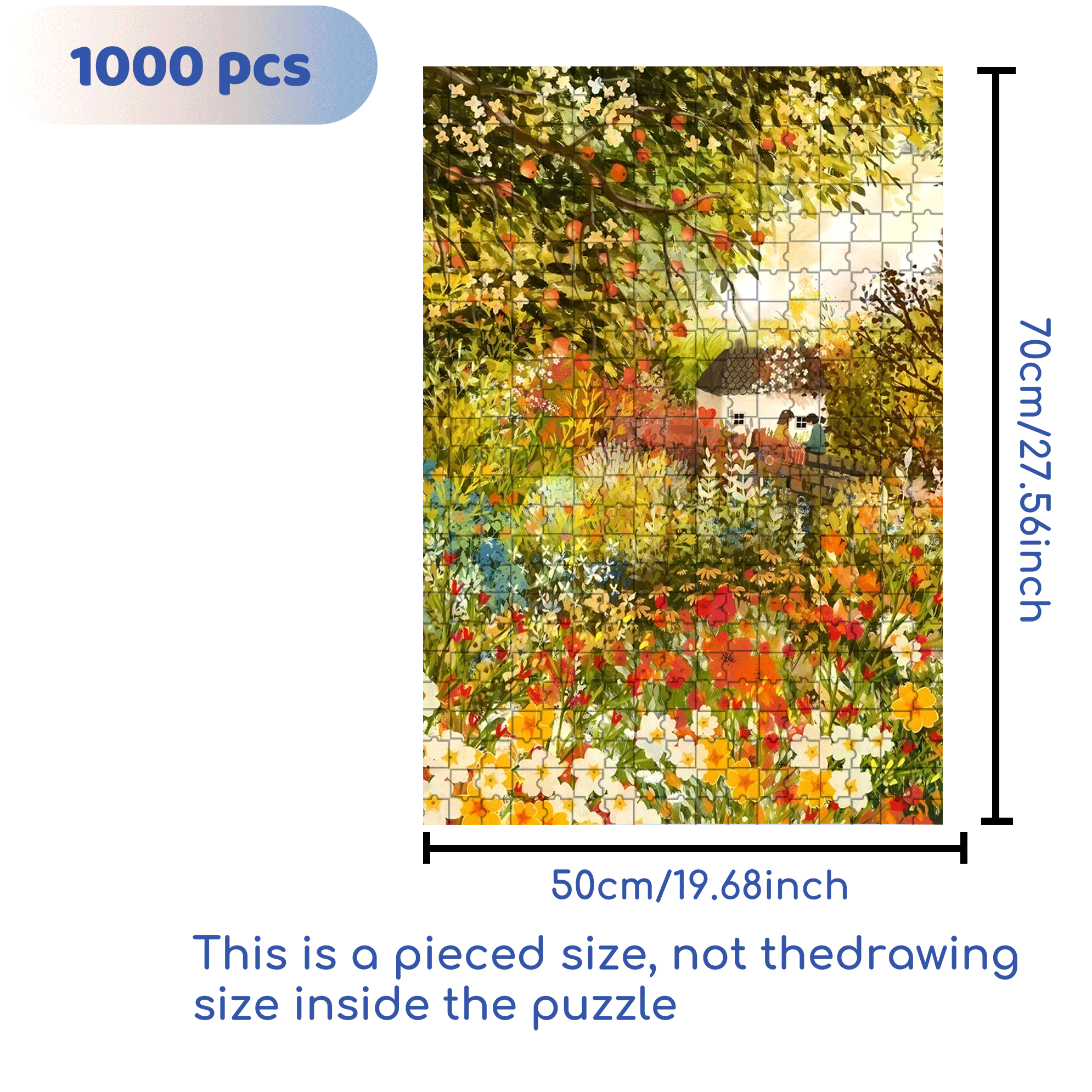 Love on the Wall 500pcs/1000pcs Jigsaw Puzzle, Scratch-Resistant, Interactive Family Game & Brain-Boosting DIY Decor, Perfect for Halloween, Christmas & New Year Gifts, Family Puzzle Game