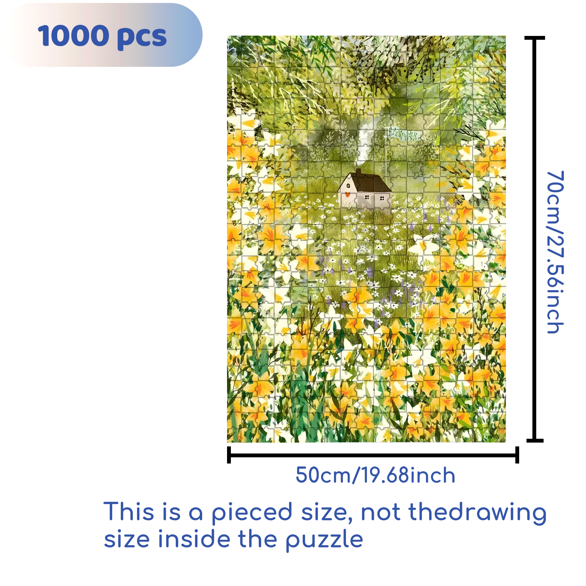 Love Shack 500pcs/1000pcs Jigsaw Puzzle, Scratch-Resistant, Interactive Family Game & Brain-Boosting DIY Decor, Perfect for Halloween, Christmas & New Year Gifts, Family Puzzle Game