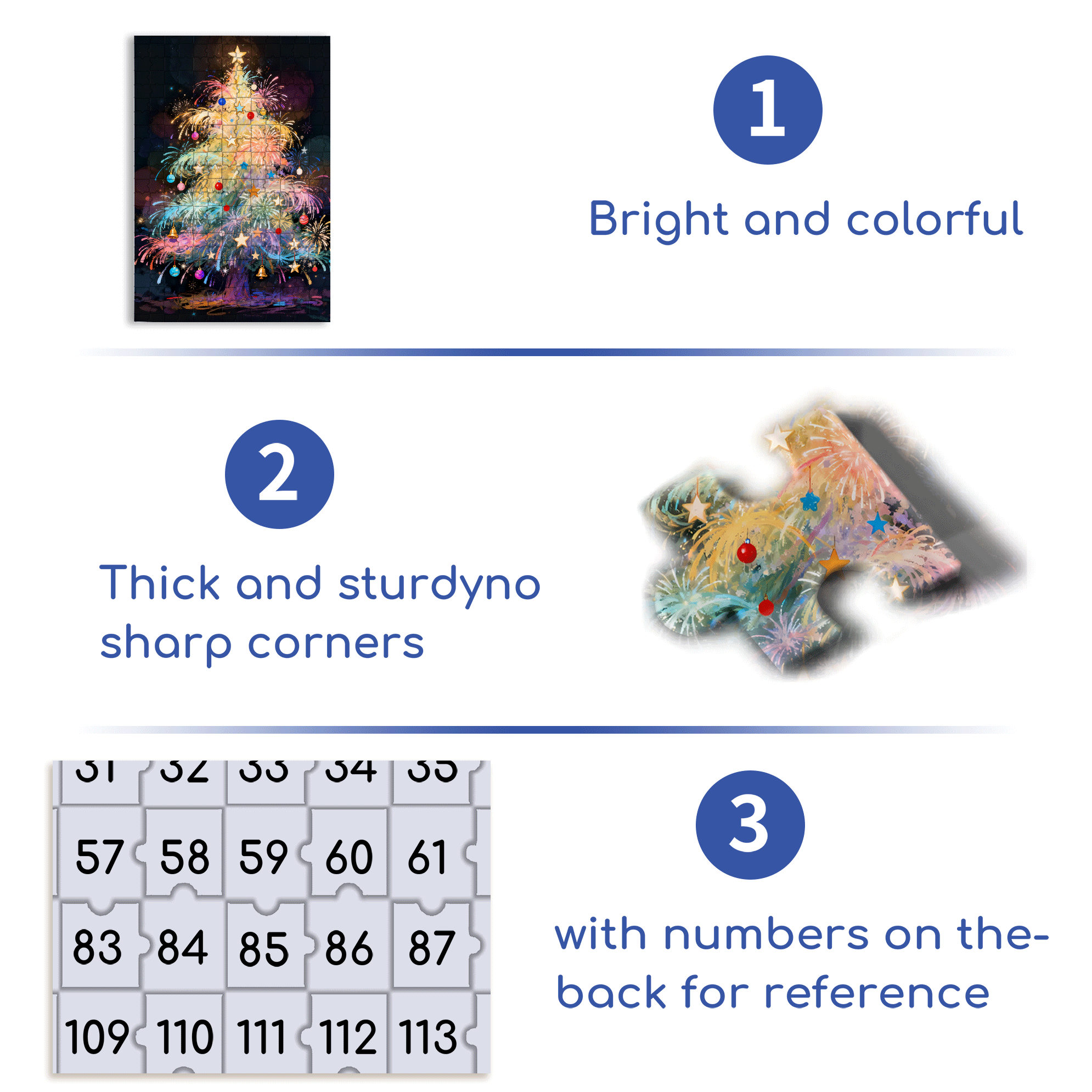 My Brilliant Christmas Tree 500pcs/1000pcs Jigsaw Puzzle, Scratch-Resistant, Interactive Family Game & Brain-Boosting DIY Decor, Perfect for Halloween, Christmas & New Year Gifts, Family Puzzle Game