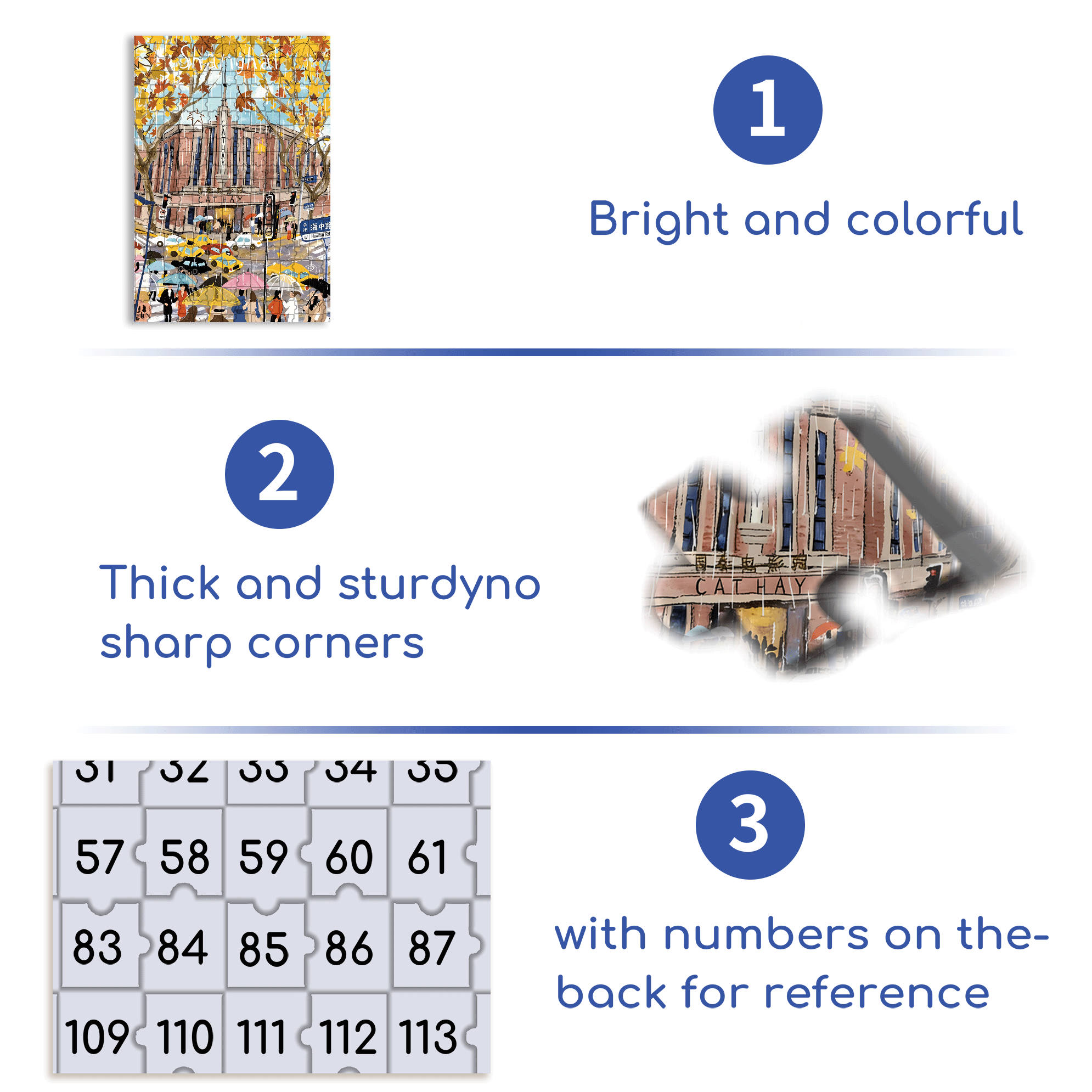 Rainy Days In Shanghai 500pcs/1000pcs Jigsaw Puzzle, Scratch-Resistant, Interactive Family Game & Brain-Boosting DIY Decor, Perfect for Halloween, Christmas & New Year Gifts, Family Puzzle Game