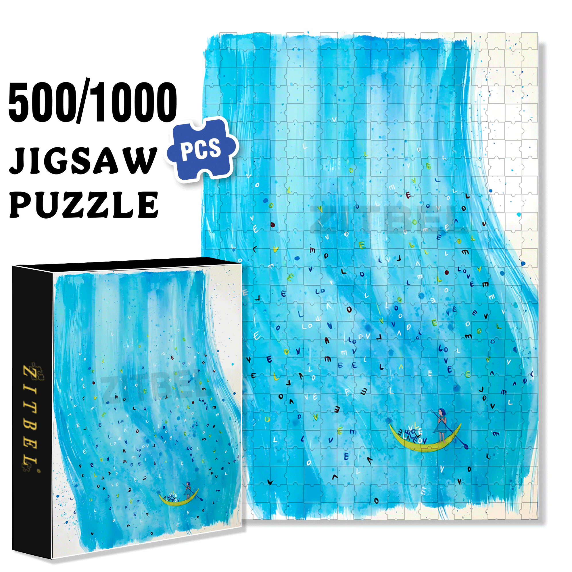 Reunion After Long Separation 500pcs/1000pcs Jigsaw Puzzle, Scratch-Resistant, Interactive Family Game & Brain-Boosting DIY Decor, Perfect for Halloween, Christmas & New Year Gifts, Family Puzzle Game