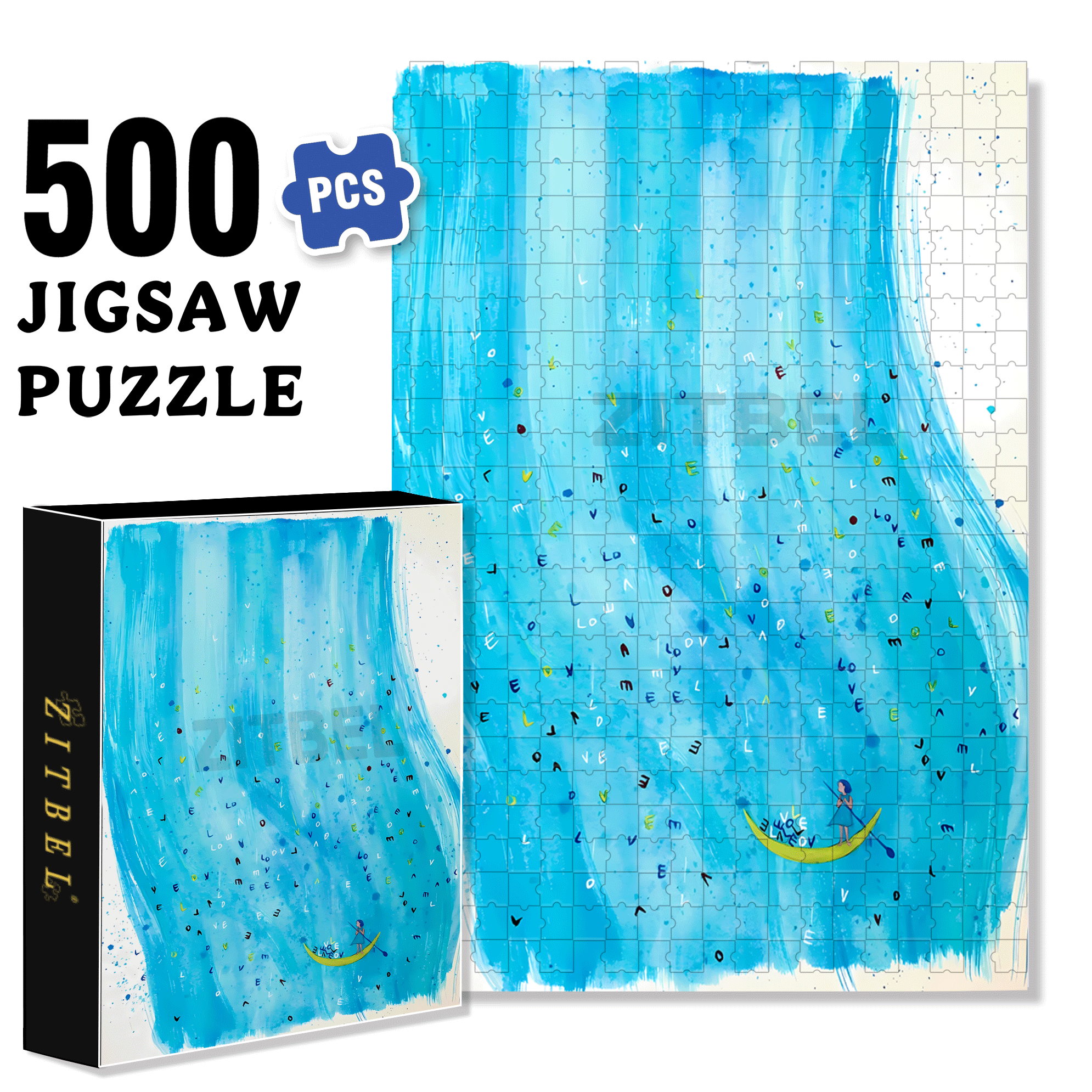 Reunion After Long Separation 500pcs/1000pcs Jigsaw Puzzle, Scratch-Resistant, Interactive Family Game & Brain-Boosting DIY Decor, Perfect for Halloween, Christmas & New Year Gifts, Family Puzzle Game