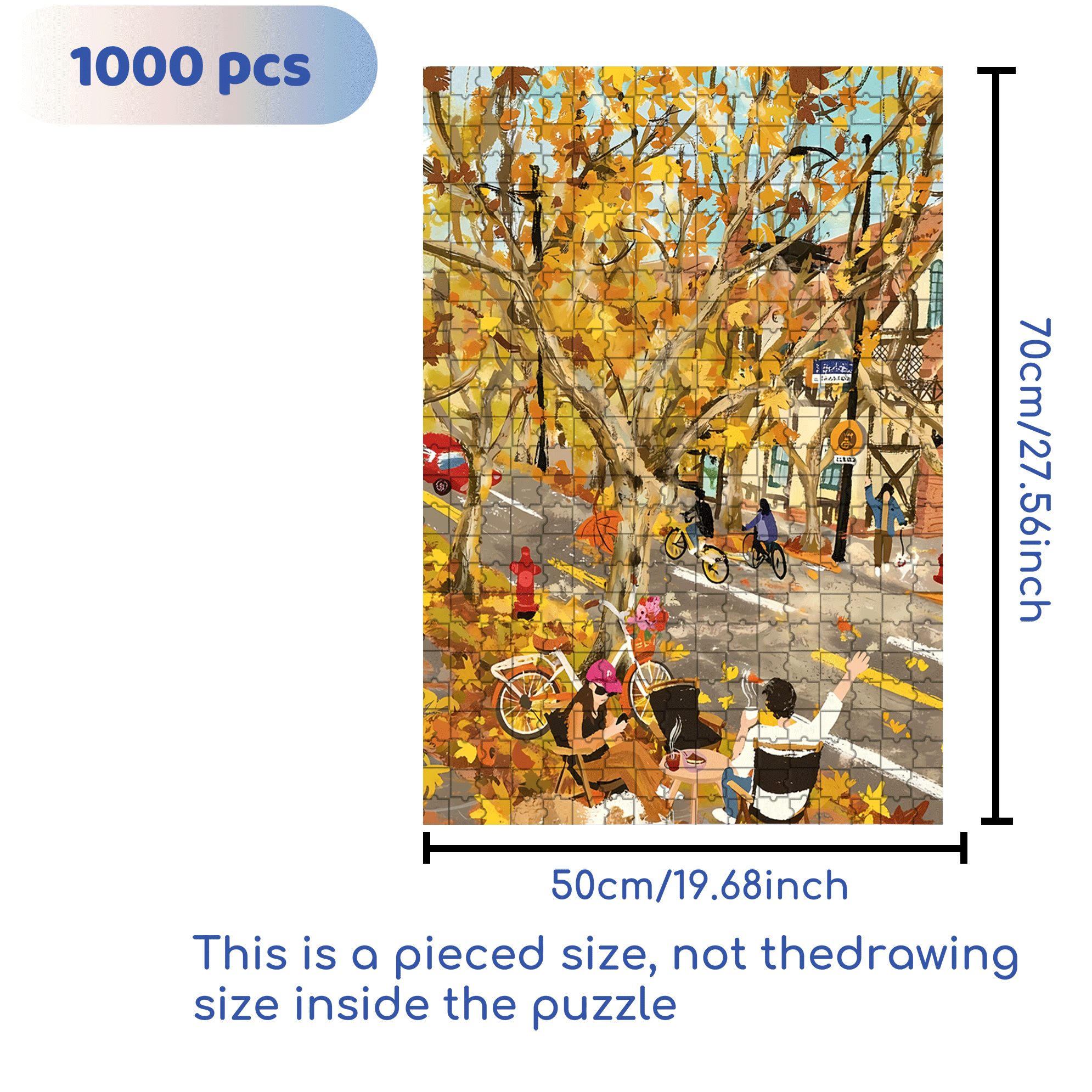 Romance under wutong 500pcs/1000pcs Jigsaw Puzzle, Scratch-Resistant, Interactive Family Game & Brain-Boosting DIY Decor, Perfect for Halloween, Christmas & New Year Gifts, Family Puzzle Game