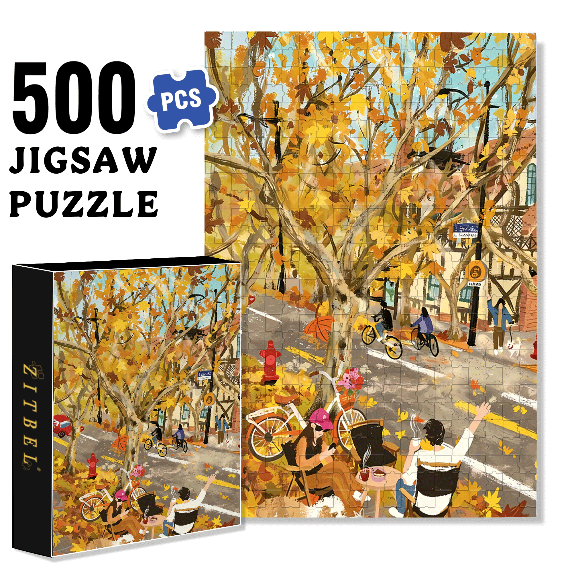 Romance under wutong 500pcs/1000pcs Jigsaw Puzzle, Scratch-Resistant, Interactive Family Game & Brain-Boosting DIY Decor, Perfect for Halloween, Christmas & New Year Gifts, Family Puzzle Game