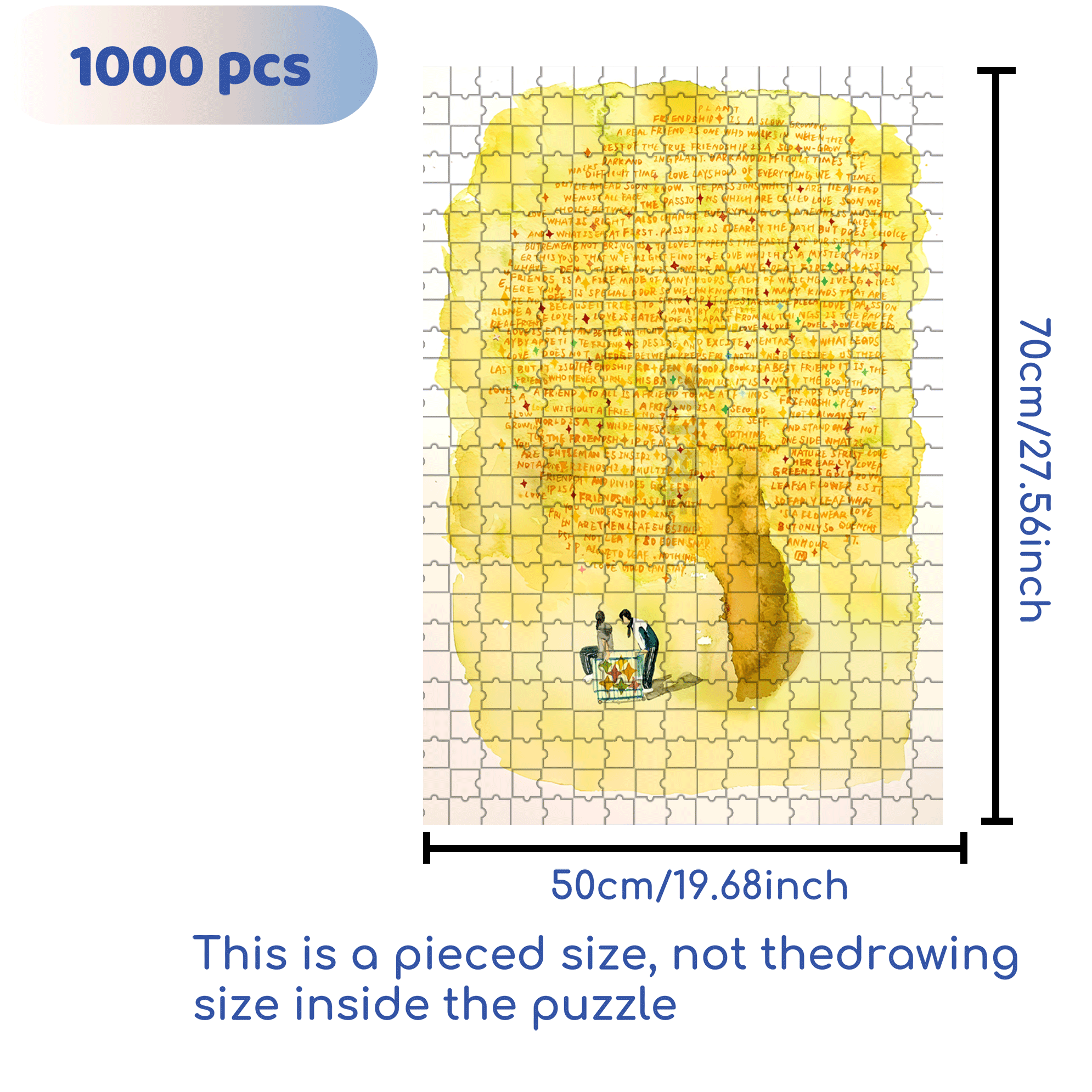Seasonal Rotation 500pcs/1000pcs Jigsaw Puzzle, Scratch-Resistant, Interactive Family Game & Brain-Boosting DIY Decor, Perfect for Halloween, Christmas & New Year Gifts, Family Puzzle Game