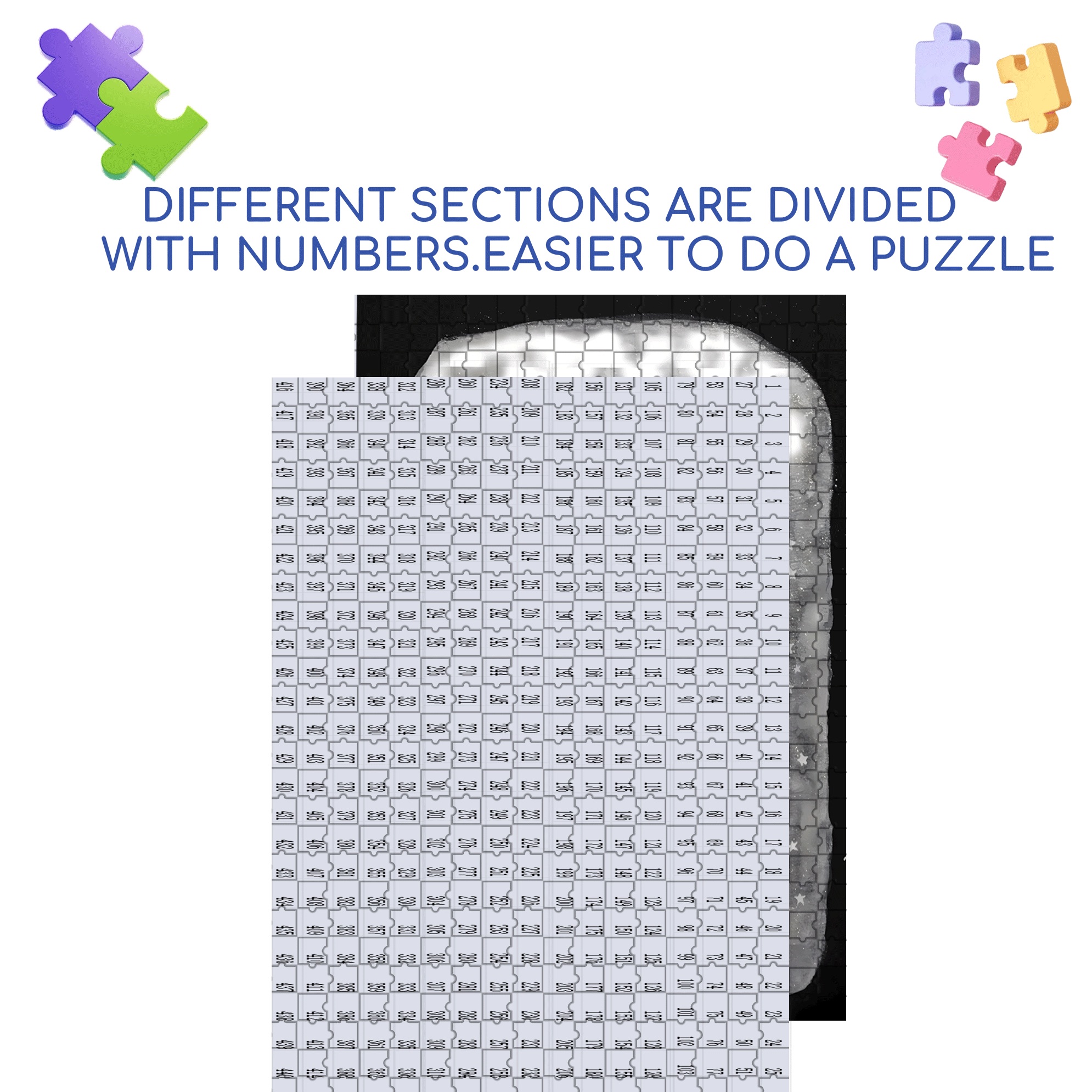 The Person Who Draws Stars 500pcs/1000pcs Jigsaw Puzzle, Scratch-Resistant, Interactive Family Game & Brain-Boosting DIY Decor, Perfect for Halloween, Christmas & New Year Gifts, Family Puzzle Game