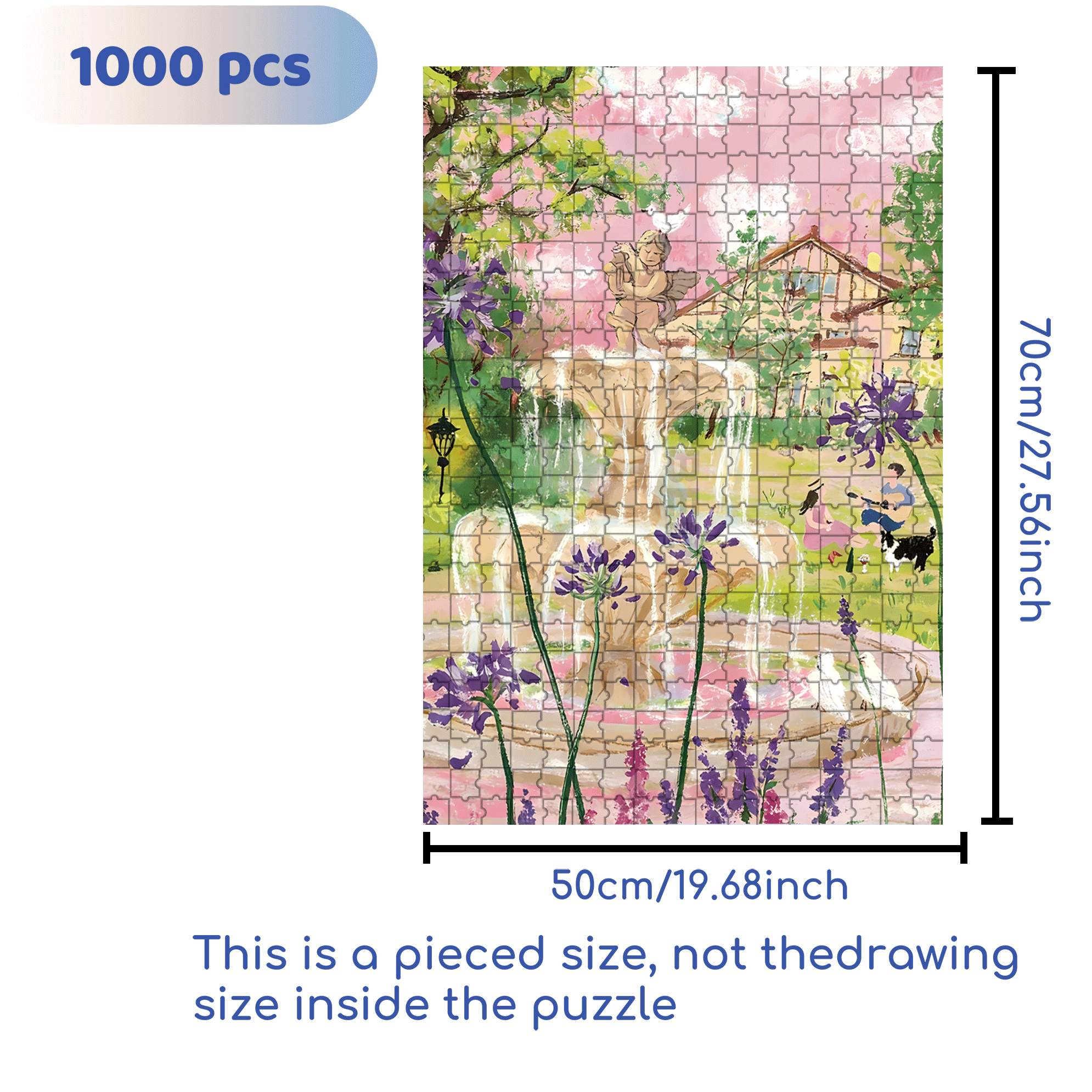 The Sweetness Of The Street Corner 500pcs/1000pcs Jigsaw Puzzle, Scratch-Resistant, Interactive Family Game & Brain-Boosting DIY Decor, Perfect for Halloween, Christmas & New Year Gifts, Family Puzzle Game