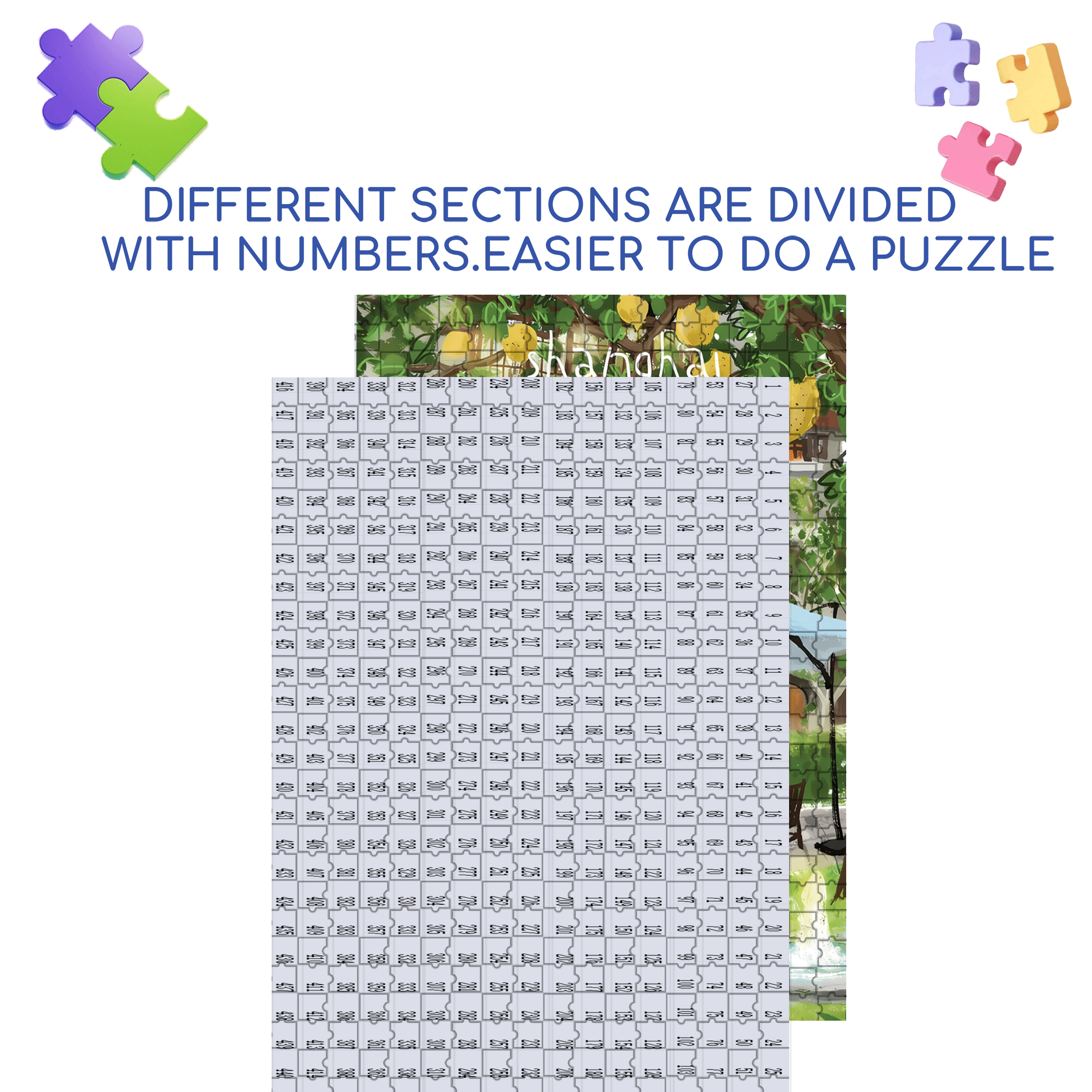 Under The Grapefruit Tree 500pcs/1000pcs Jigsaw Puzzle, Scratch-Resistant, Interactive Family Game & Brain-Boosting DIY Decor, Perfect for Halloween, Christmas & New Year Gifts, Family Puzzle Game