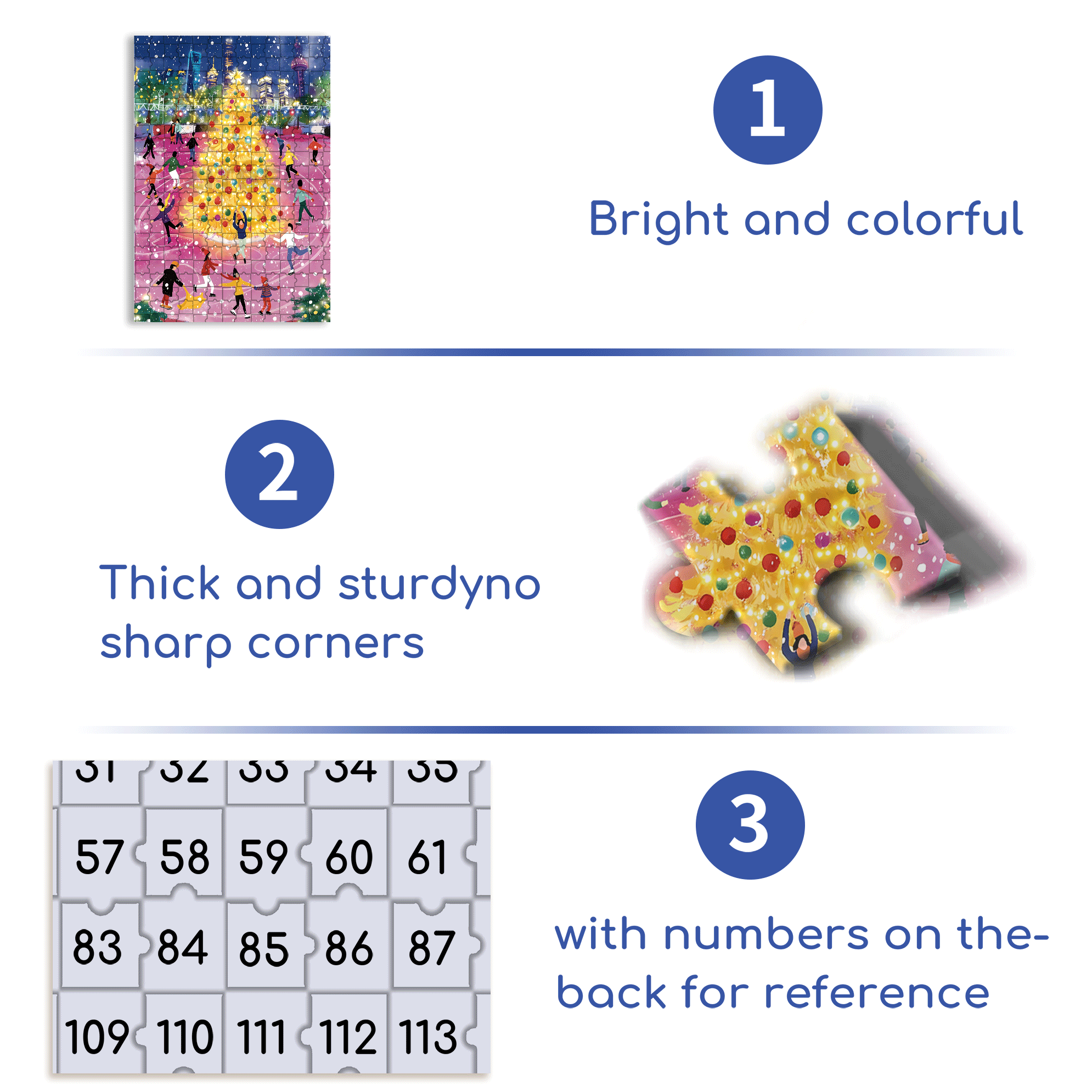 Waltz on Ice 500pcs/1000pcs Jigsaw Puzzle, Scratch-Resistant, Interactive Family Game & Brain-Boosting DIY Decor, Perfect for Halloween, Christmas & New Year Gifts, Family Puzzle Game